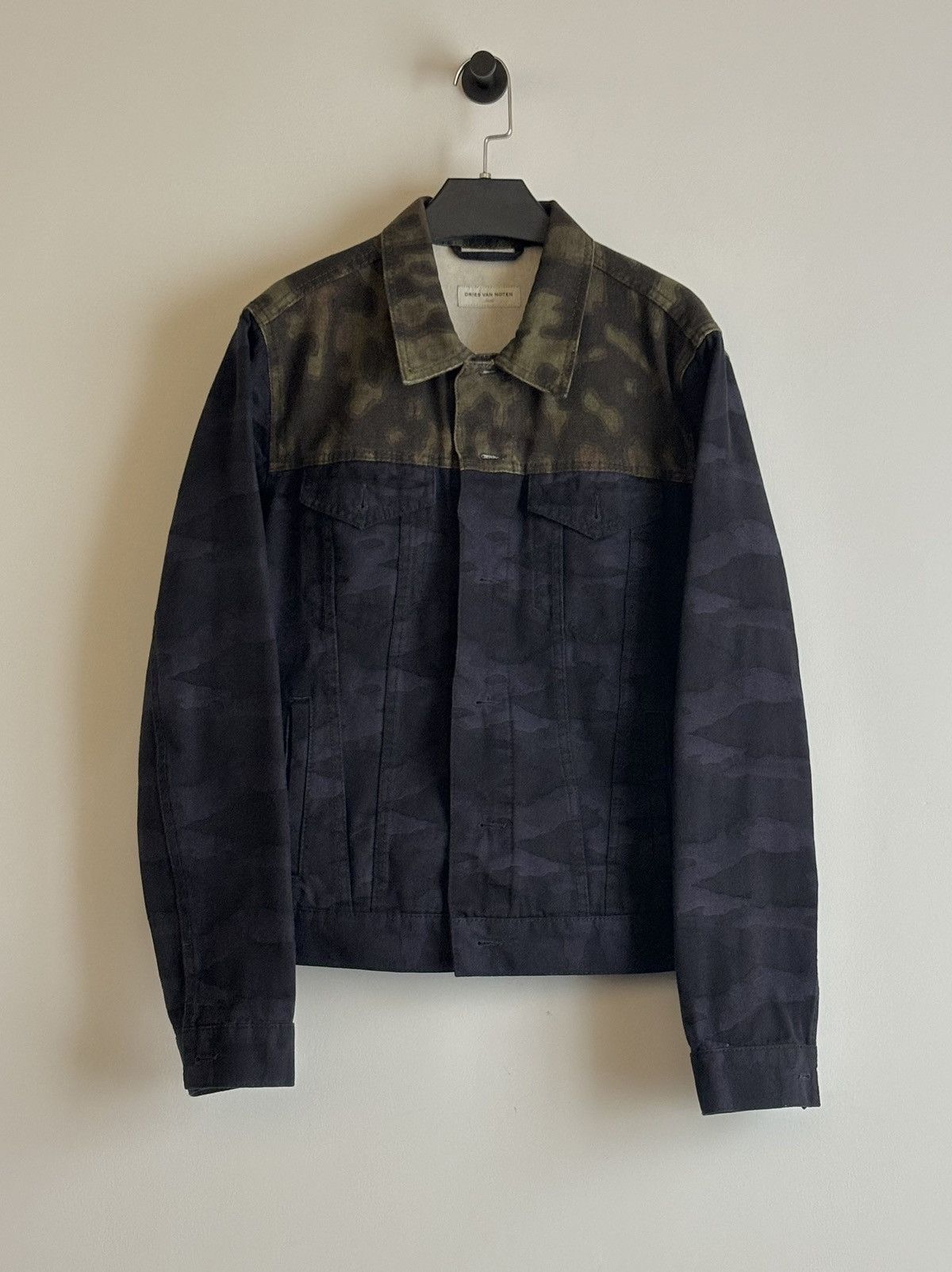 Dries Van Noten Dries Van Noten | Camo Patchwork Denim Jacket Size US S / EU 44-46 / 1 - 1 Thumbnail