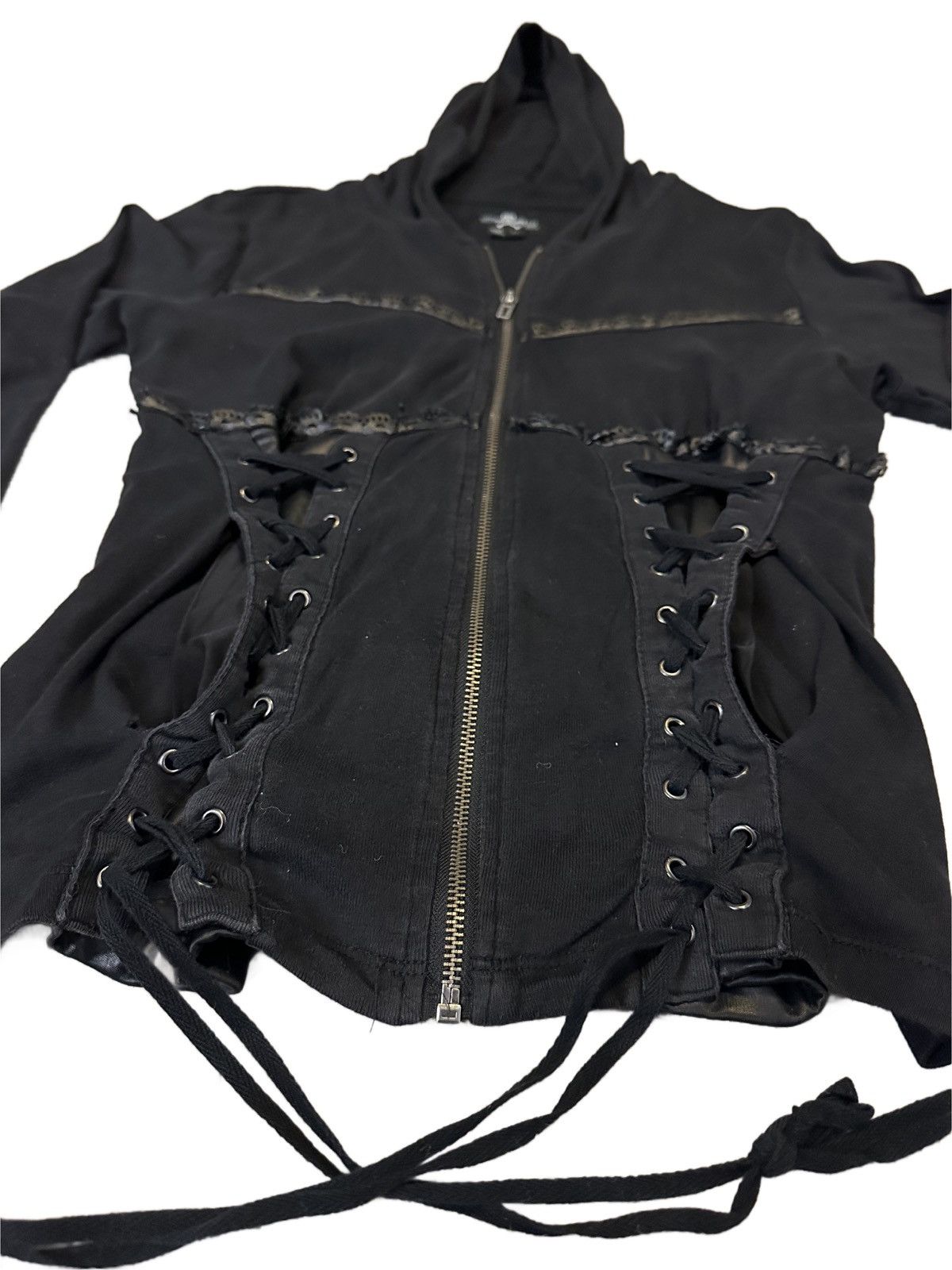 Other Royal Bones Corset Zip Up Hoodie Size XL / US 12-14 / IT 48-50 - 3 Thumbnail