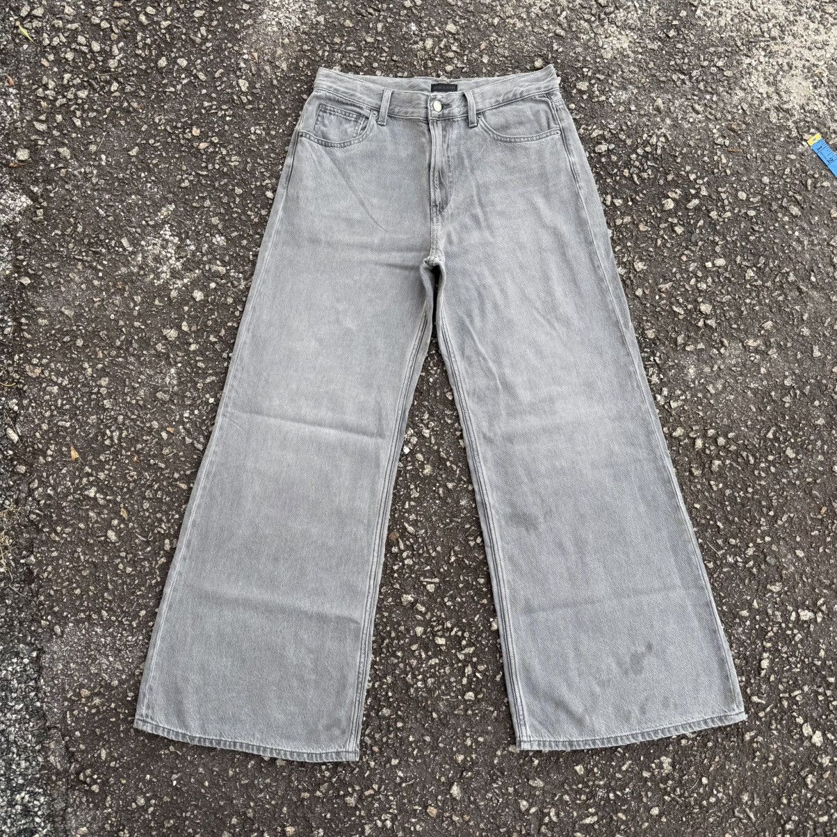 Japanese Brand Vintage Japanese Brand Flare Faded Black Denim Jean Pants Size US 31 - 1 Thumbnail
