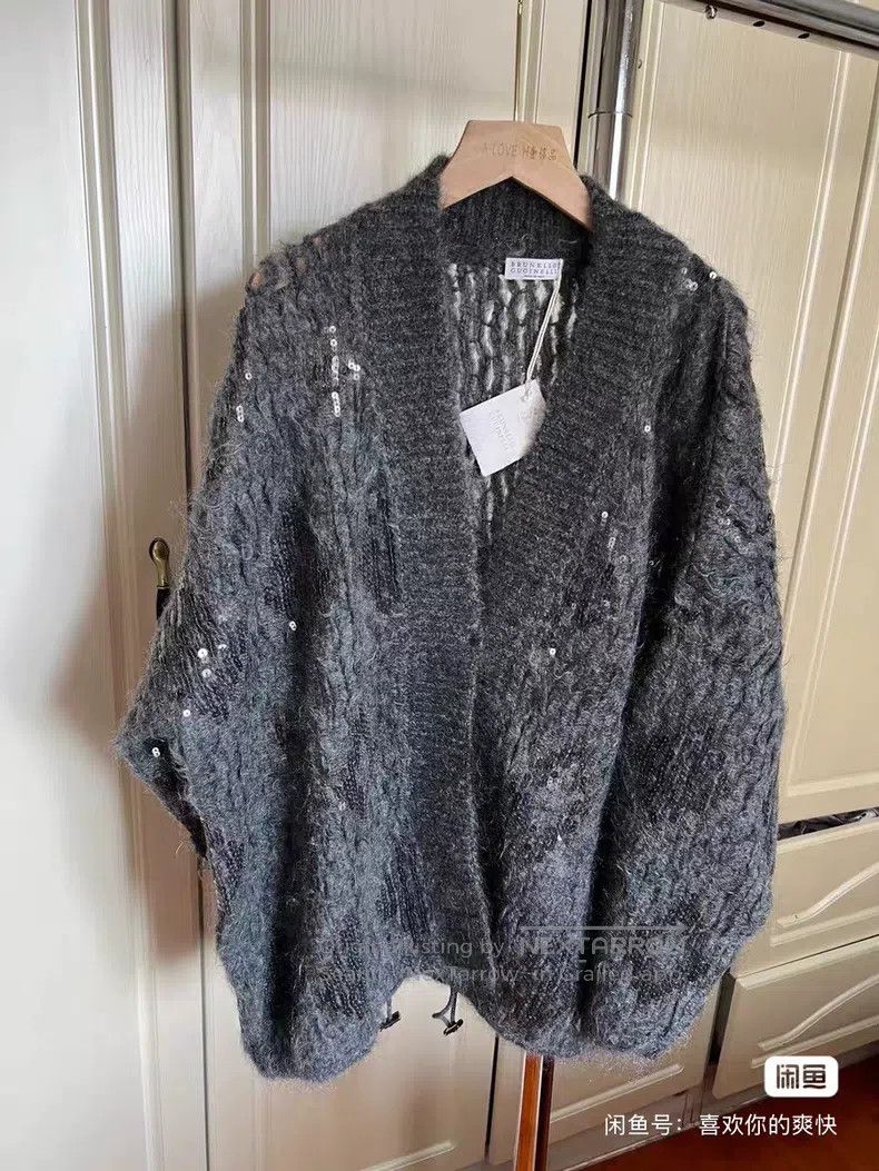 Brunello Cucinelli Brunello Cucinelli Sequin Open Cardigan Size M / US 6-8 / IT 42-44 - 3 Thumbnail