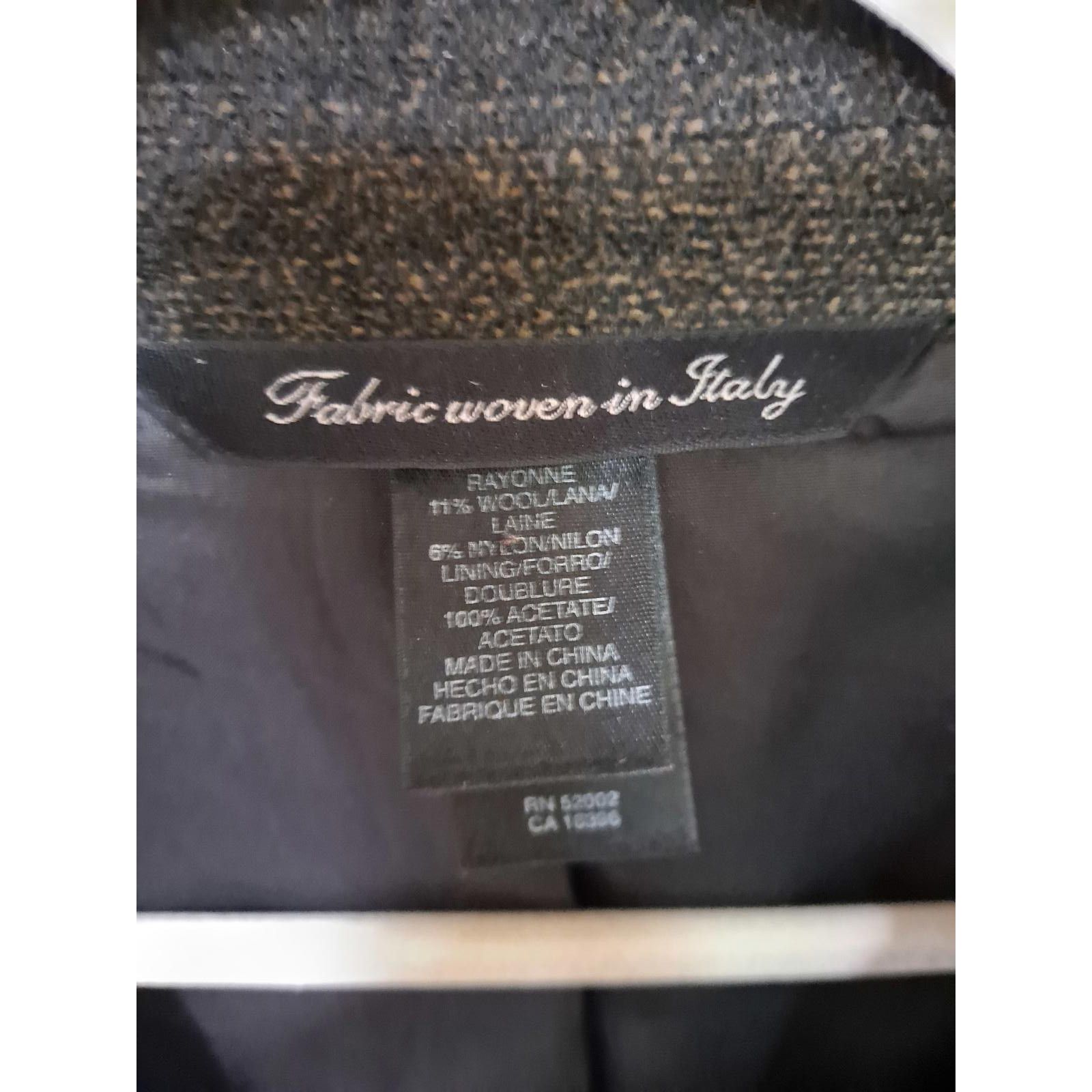 Other Claiborne Made in Italy Black Suit Jacket Size 42R Size 42R - 3 Thumbnail
