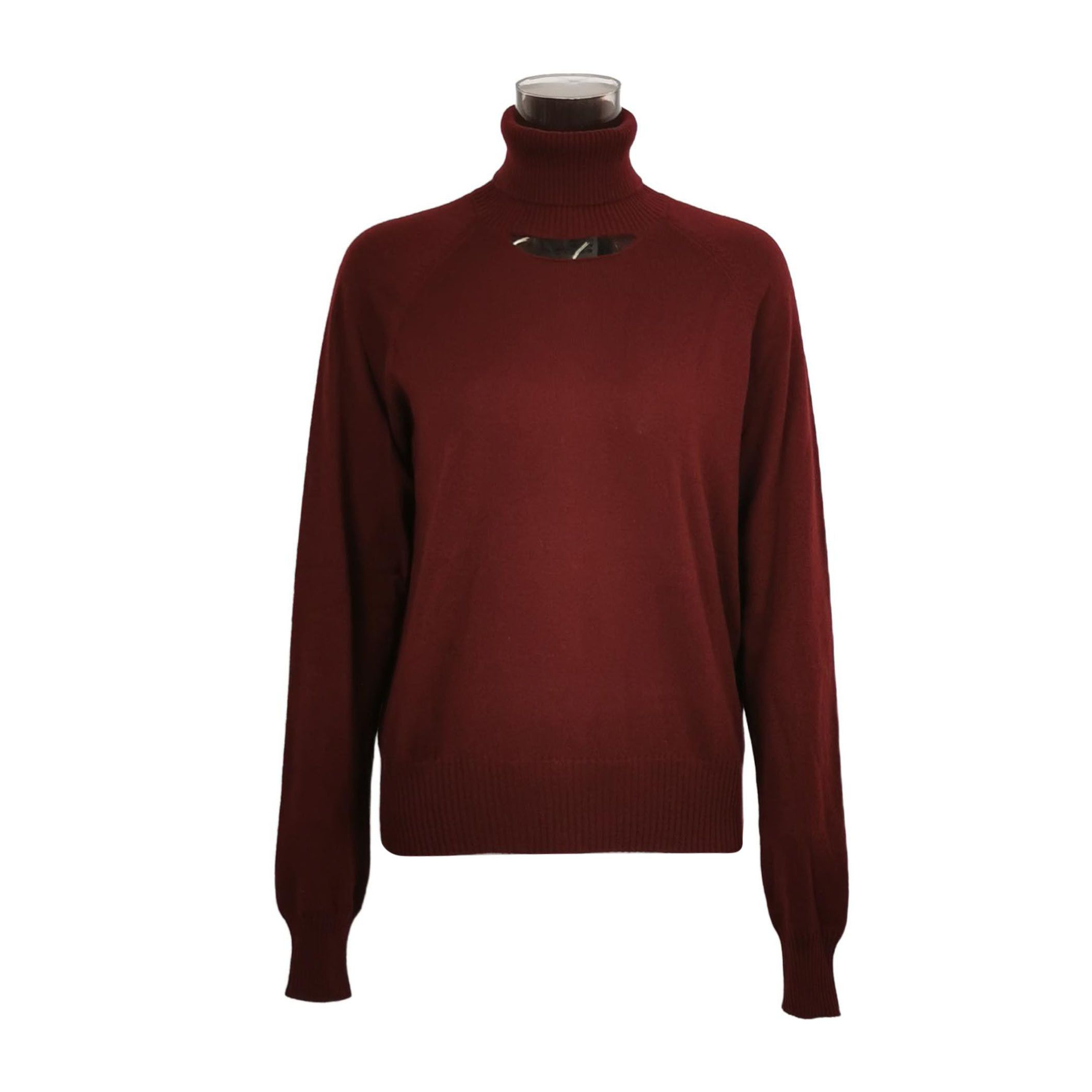 Maison Margiela Maison Margiela Burgundy Cashmere Turtleneck Sweater S Size S / US 4 / IT 40 - 1 Thumbnail