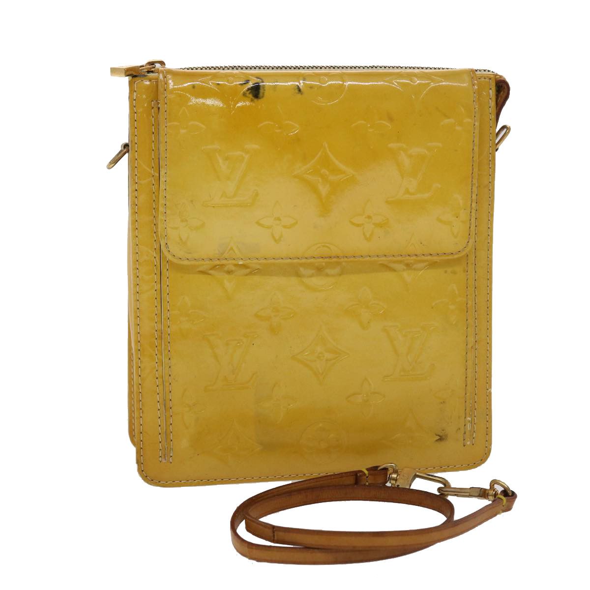 Louis Vuitton Yellow Monogram Vernis Mott