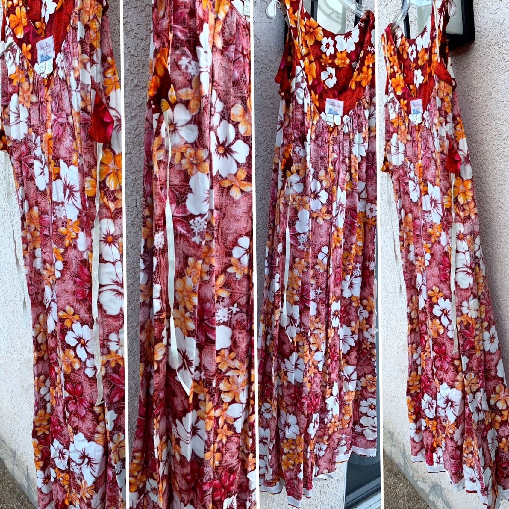 ALOHAS VINTAGE Aloha Loni Fashions Hawaiian Dress Maxi Tiki Aloha Hawaii Size M Cotton Size M / US 6-8 / IT 42-44 - 7 Thumbnail