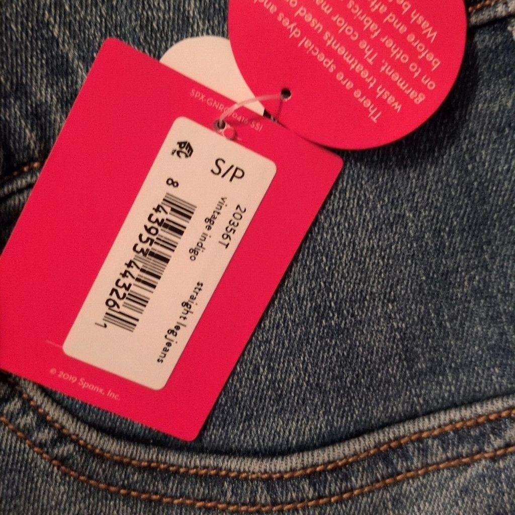 Spanx Spanx Vintage Indigo Straight Leg Pull On Jeans Size S Tall Size 27" / US 4 / IT 40 - 4 Thumbnail