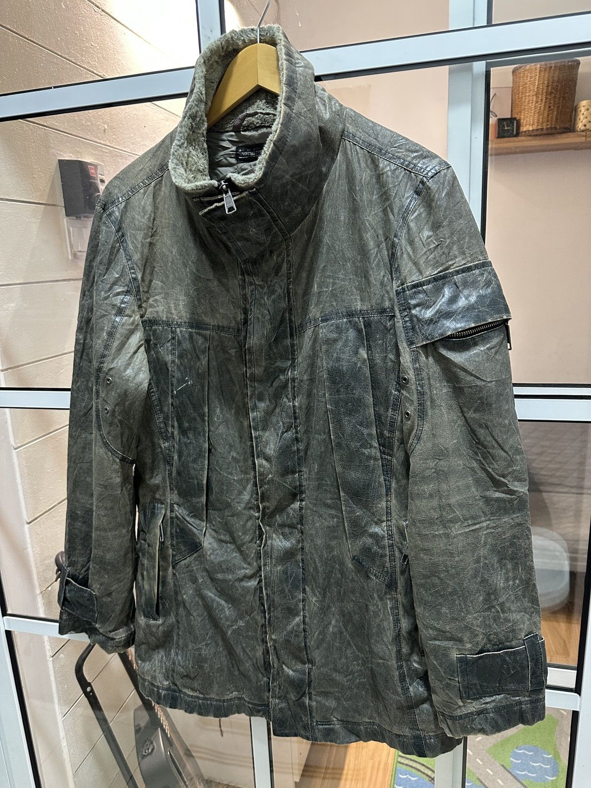 L7 Real Hip L7 Real Hip Japan Waxed Coat Zipper Jacket Size US L / EU 52-54 / 3 - 11 Thumbnail