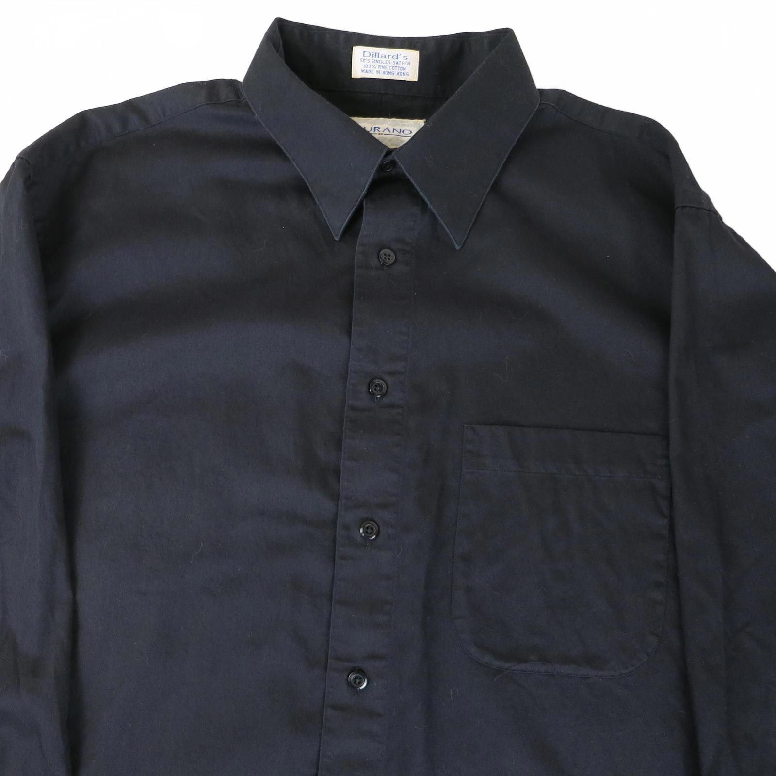 Murano Murano Men's Classic Black Button-Up Dress Shirt 16 1/2-35 Size 44R - 3 Thumbnail
