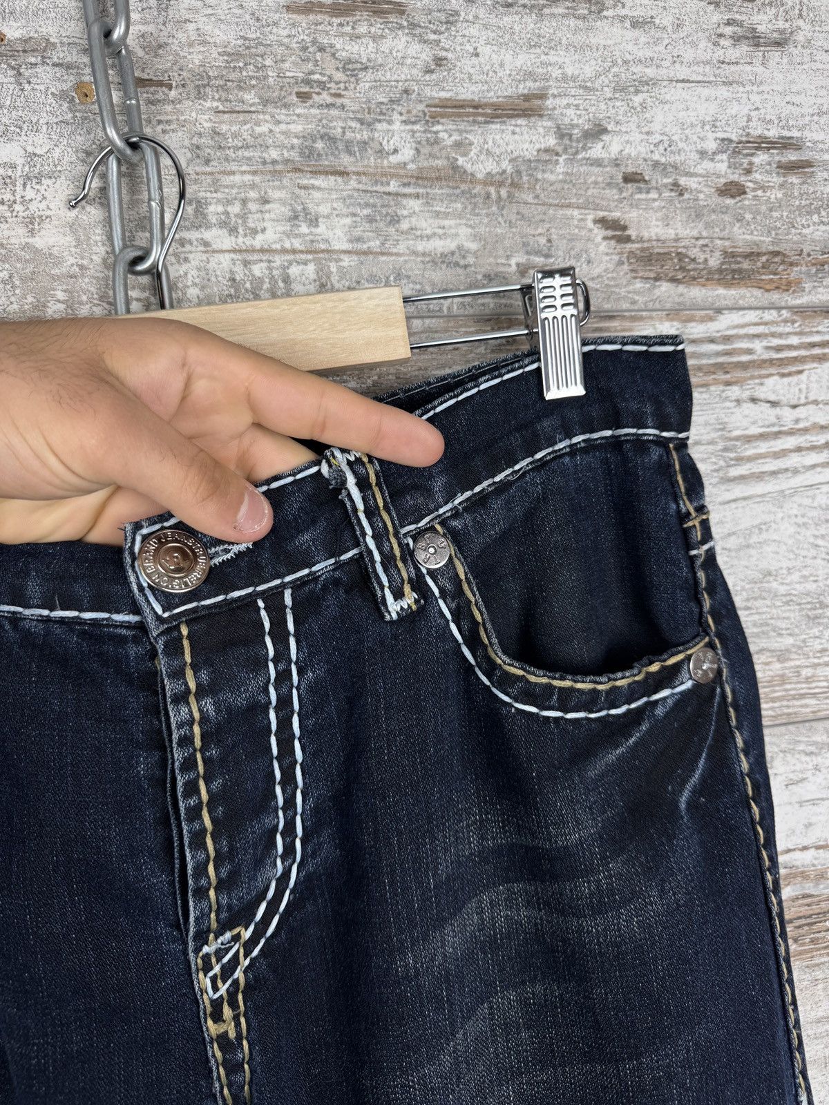 Japanese Brand × True Religion × Vintage Mens Vintage True Religion jeans Japanese denim baggy rare Size US 31 - 7 Thumbnail