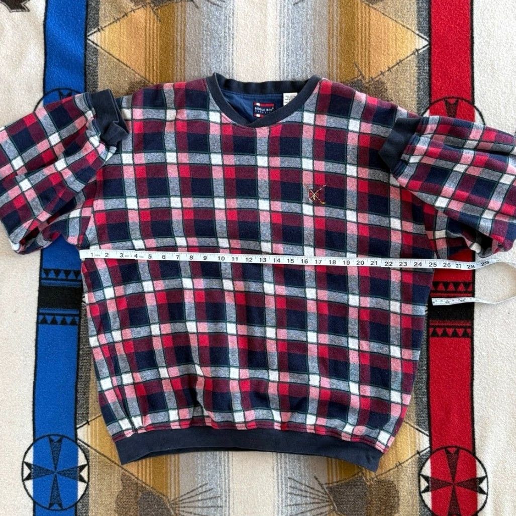Bugle Boy VINTAGE Bugle Boy Golf Golfing Plaid Pullover Windbreaker Jacket XL Red Men Shirt? Size US XL / EU 56 / 4 - 5 Thumbnail