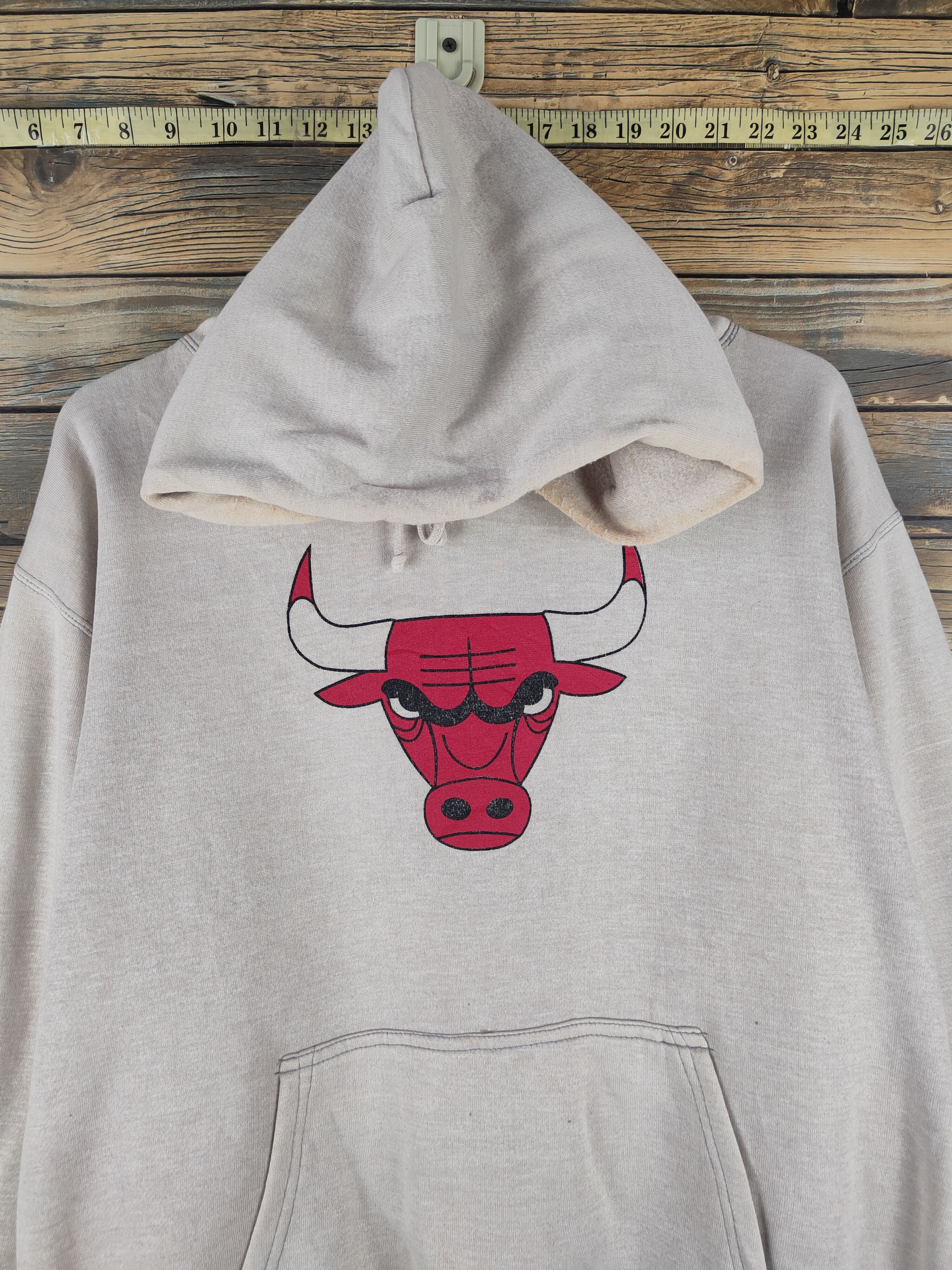 NBA DL NBA chicago bull vintage Ivory Hoodie Sweatshirts #46-074 Size US L / EU 52-54 / 3 - 2 Thumbnail