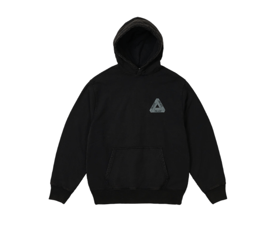 Palace Palace Washed Out Tri-Ferg Hood Black • M | Grailed