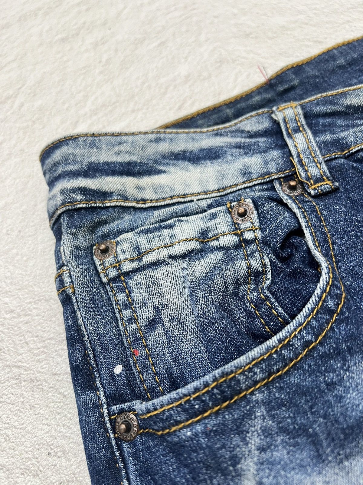 Hysteric Glamour × Undercover 2000s Dsquared2 Y's Distressed Skinny Jeans y2k Lgb Ifsix Size US 30 / EU 46 - 6 Thumbnail