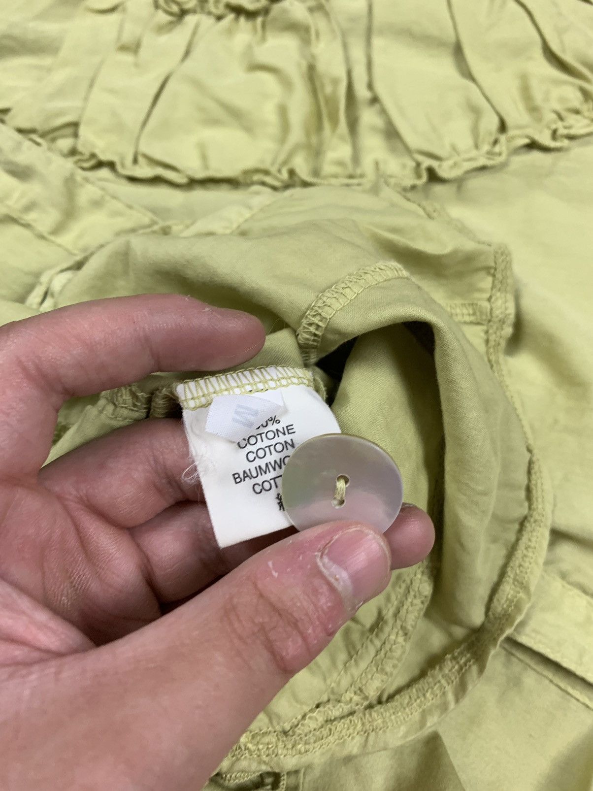 Elisa Cavaletti Elisa Cavaletti Avant Garde Blouse Shirt Green Size M Italy Size M / US 6-8 / IT 42-44 - 14 Thumbnail