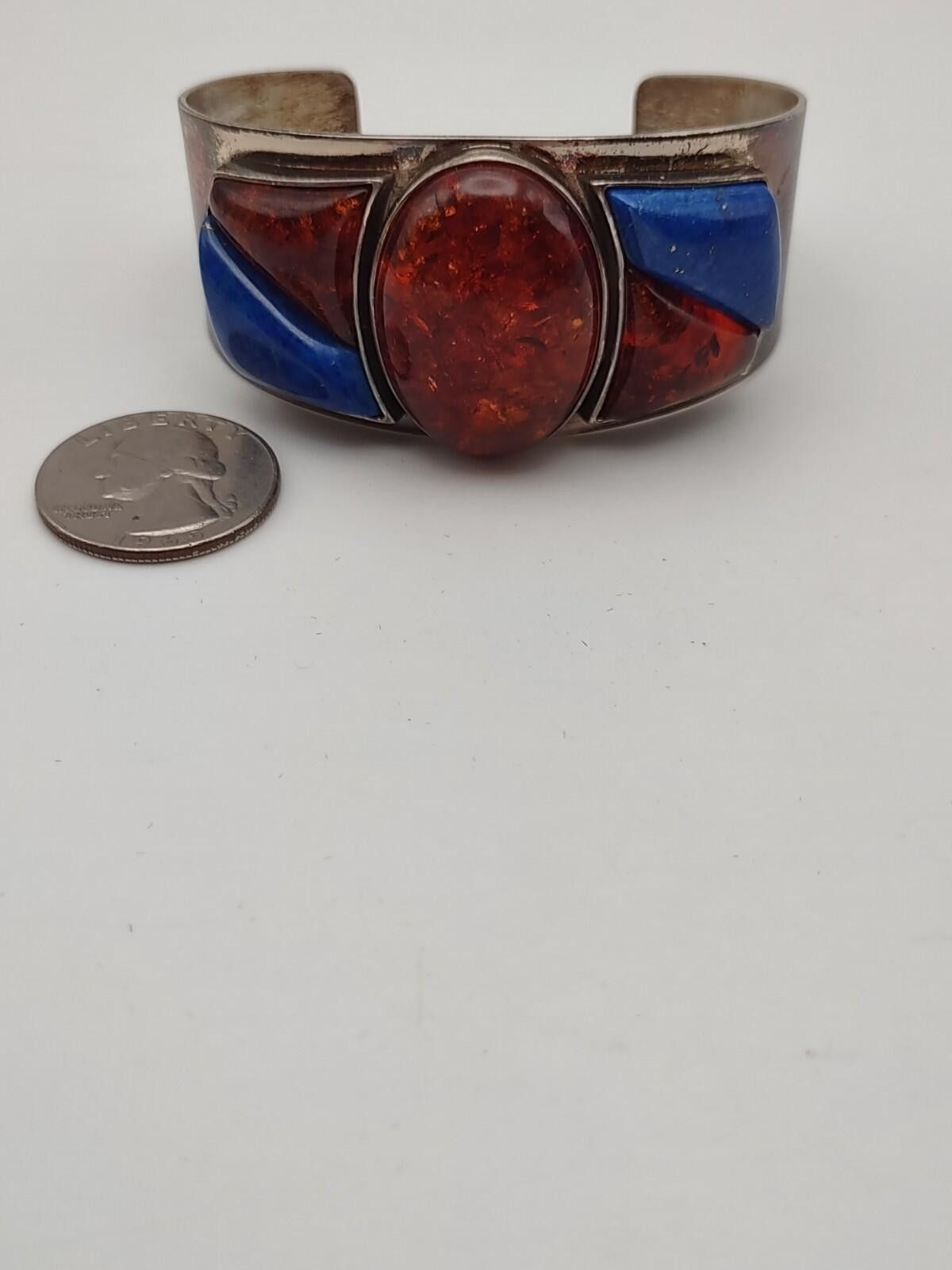Other DTR Jay King Amber Lapis 925 Set Bracelet Pendant Ring Sz 7 Size ONE SIZE - 3 Thumbnail