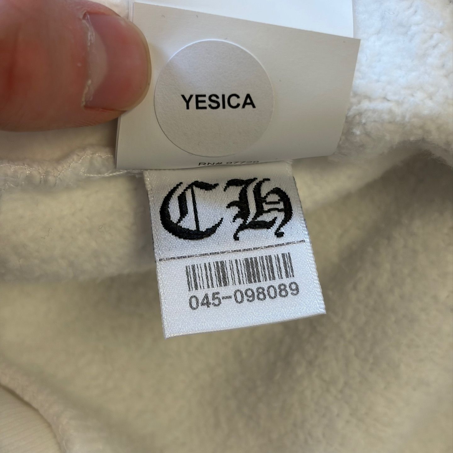 Chrome Hearts CHROME HEARTS CHEETAH WHITE PATCH QUARTER ZIP Size S Size US S / EU 44-46 / 1 - 14 Thumbnail