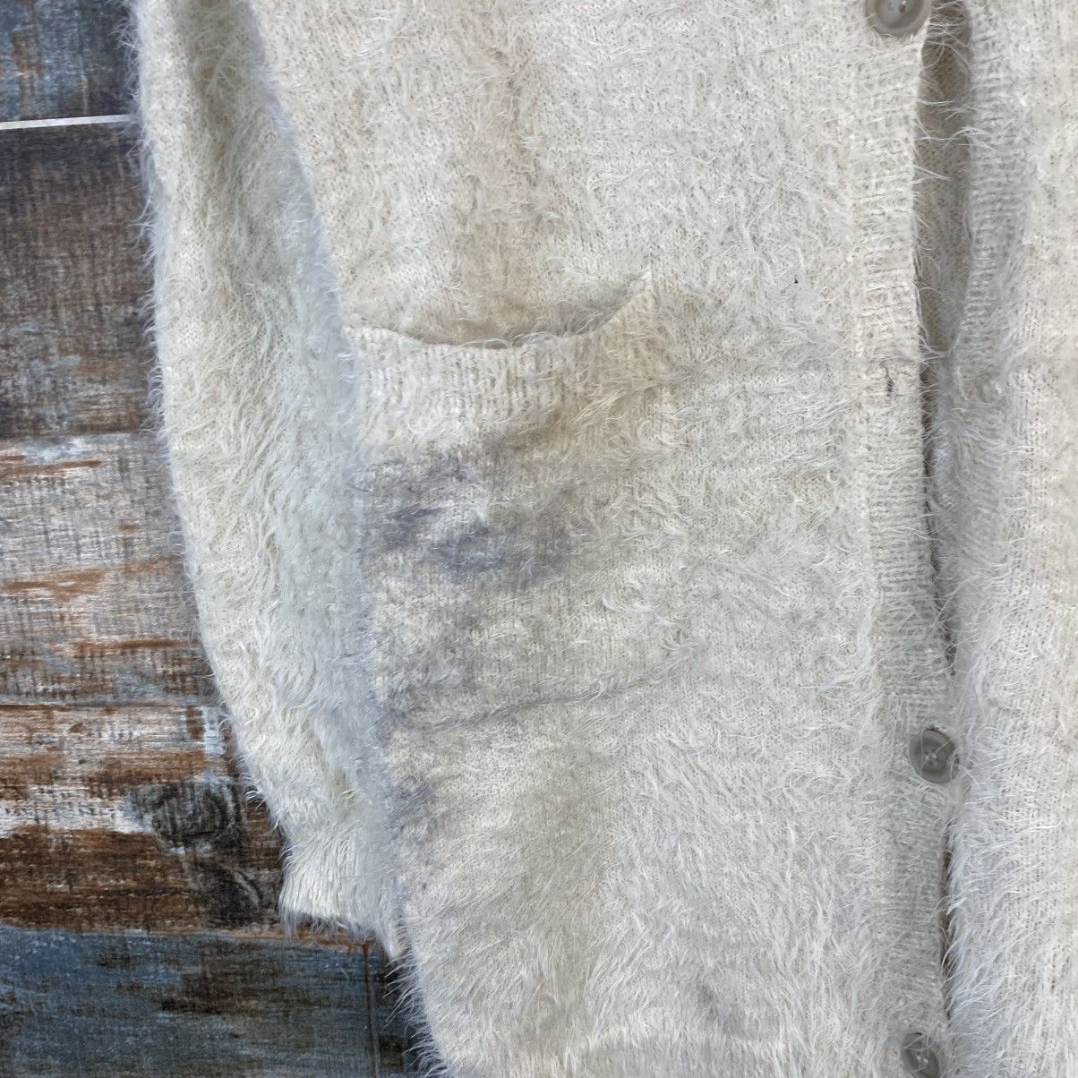 Japanese Brand DL Be Radiance Cream Mohair Shag Shaggy Knitwear #c1050 Size M / US 6-8 / IT 42-44 - 10 Thumbnail