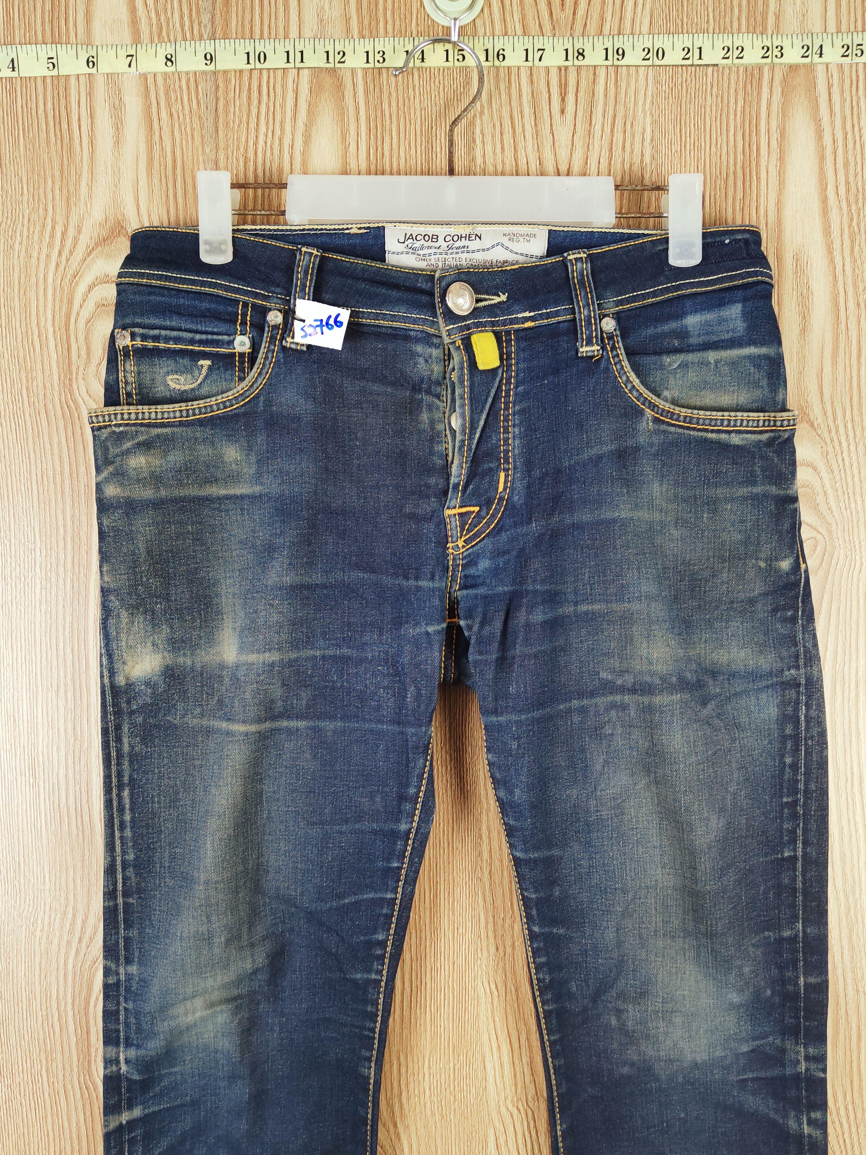 Jacob Cohen Jacob Cohen handmade Dark Blue Ripped Jeans #S2766 Size US 30 / EU 46 - 2 Thumbnail