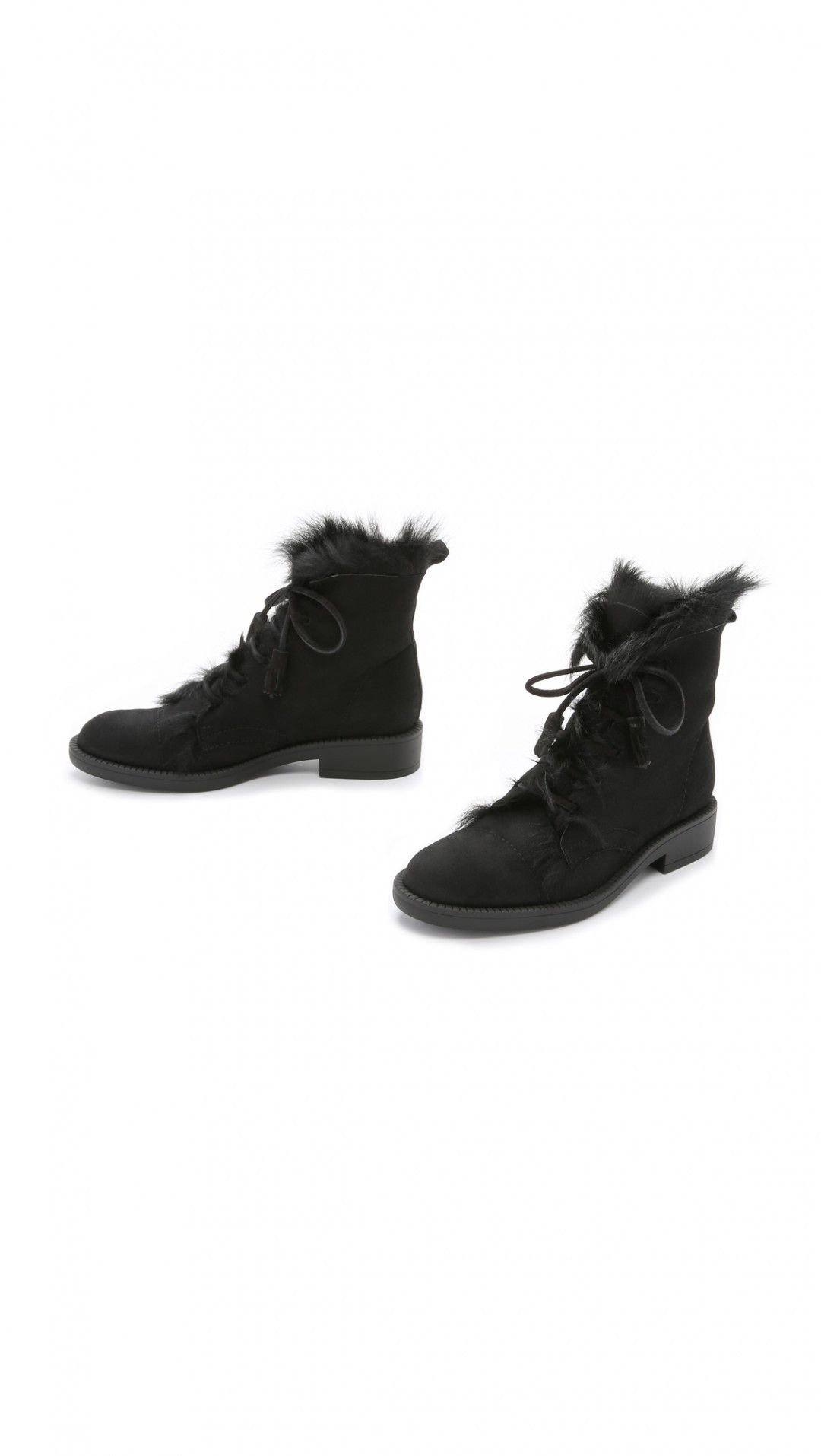 Pedro Garcia Pedro Garcia fur-lined lambskin lace-up boots Size US 11 / IT 41 - 10 Thumbnail