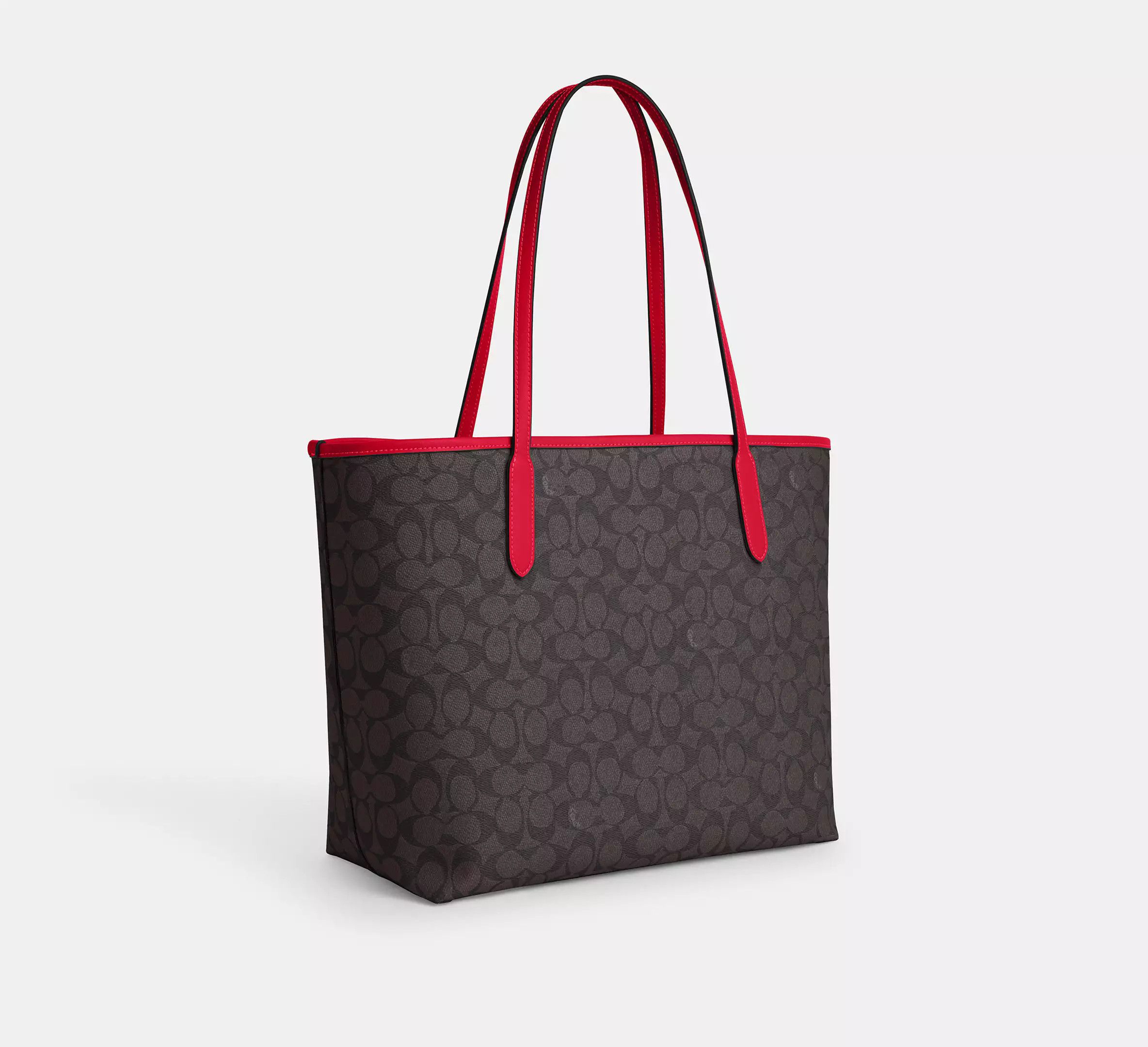 Coach City Tote Bag In Signature Canvas CV976 Size ONE SIZE - 3 Thumbnail