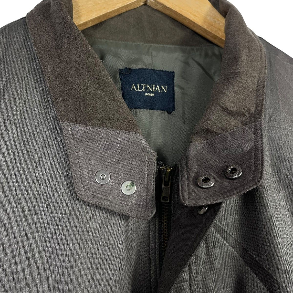 Vintage Altnian Uomo Vintage Style Bomber Jacket Japan Grey Suede Size US XL / EU 56 / 4 - 6 Thumbnail