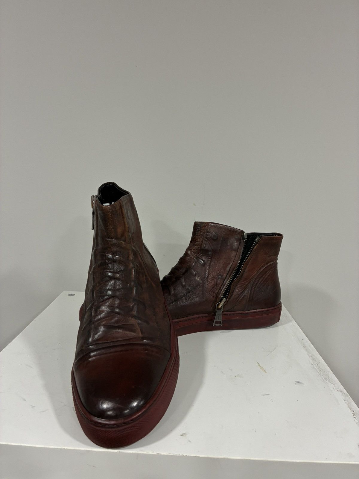 John Varvatos Reed Ghosted High Top Sneaker Size USA 11 or 44 EU Size US 11 / EU 44 - 10 Thumbnail