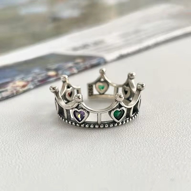 Jewelry Handmade Irregular Vintage Simple Crown Rings Size ONE SIZE - 1 Thumbnail