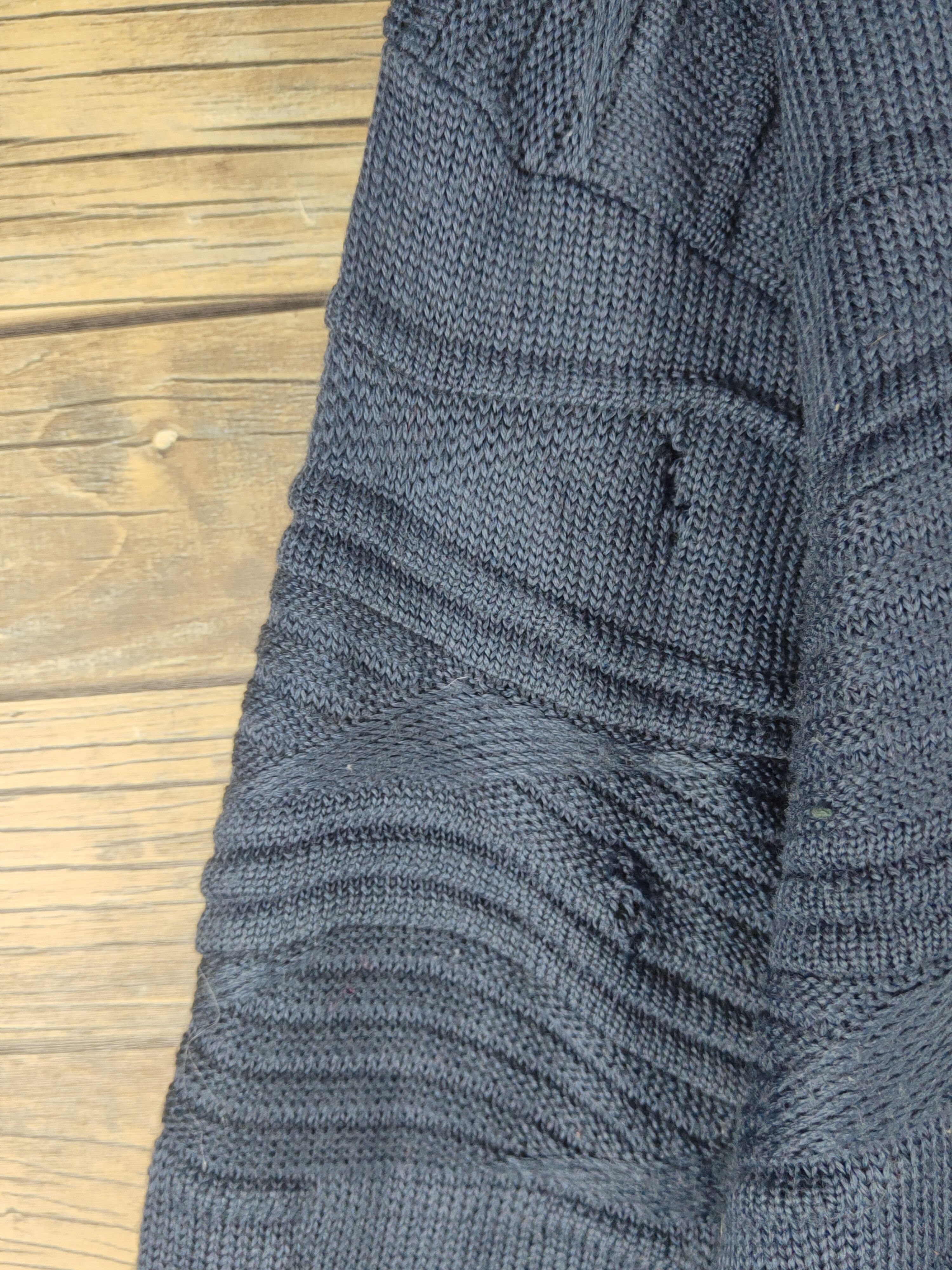 Vintage Exvess ripped distressed Blue Knitwear Sweatshirts #W1523 Size US M / EU 48-50 / 2 - 4 Thumbnail