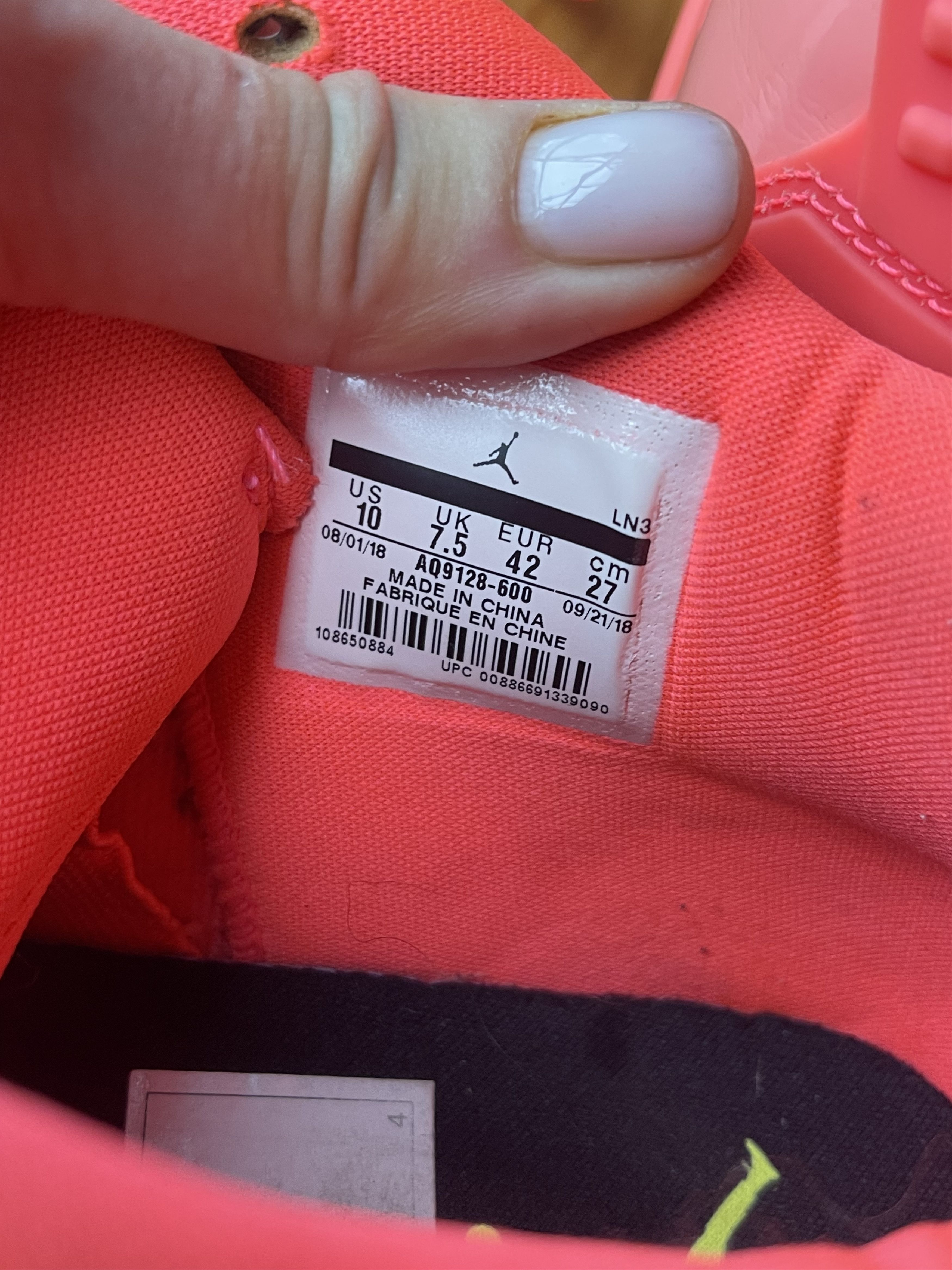 Nike Air Jordan IV Retro Hot Punch Size US 10 / IT 40 - 4 Thumbnail