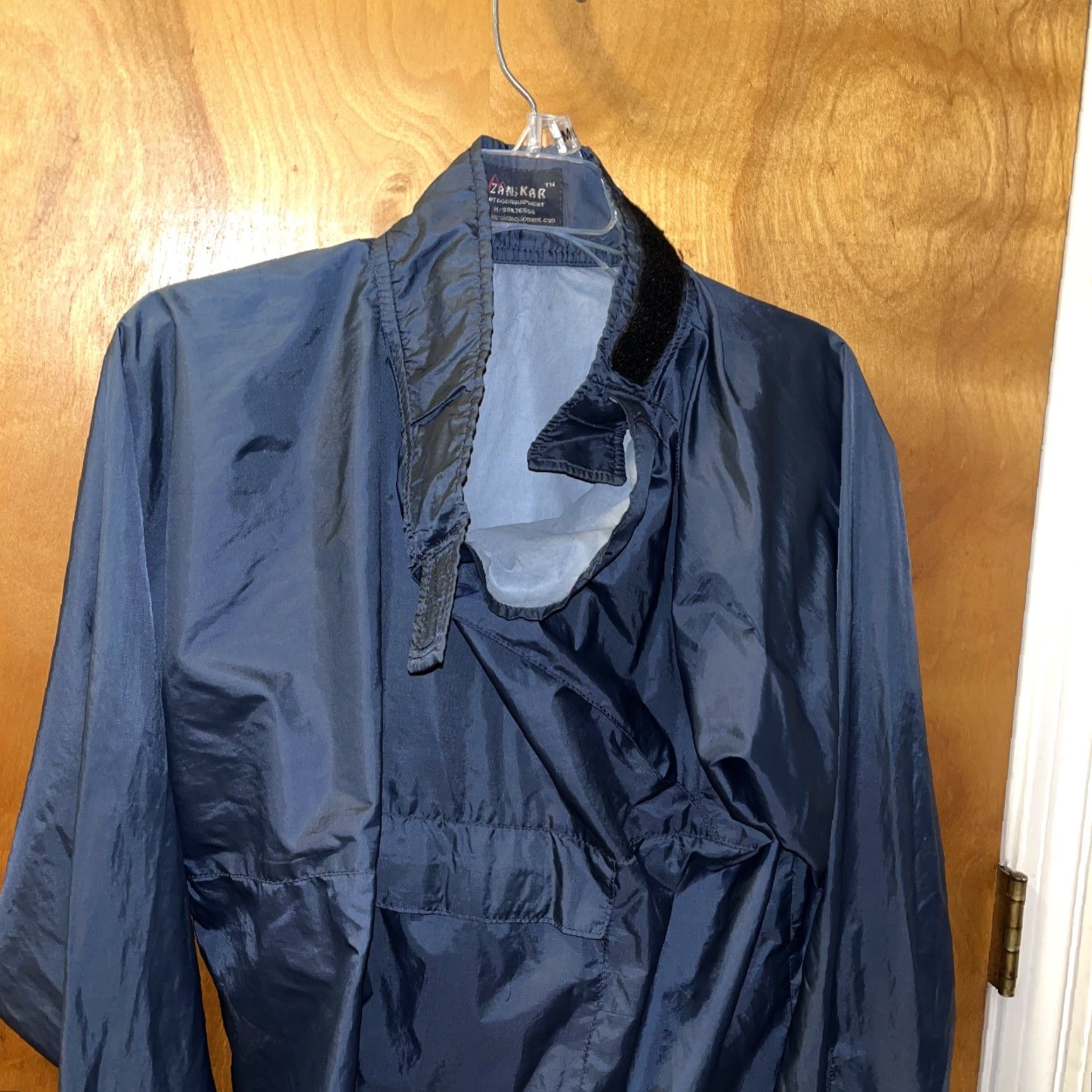 Equipment VINTAGE Zanskar Outdoor Equipment Windbreaker Rain Coat Jacket Unisex Small Summer Spring Nylon Very Dark Blue Women Size S / US 4 / IT 40 - 3 Thumbnail