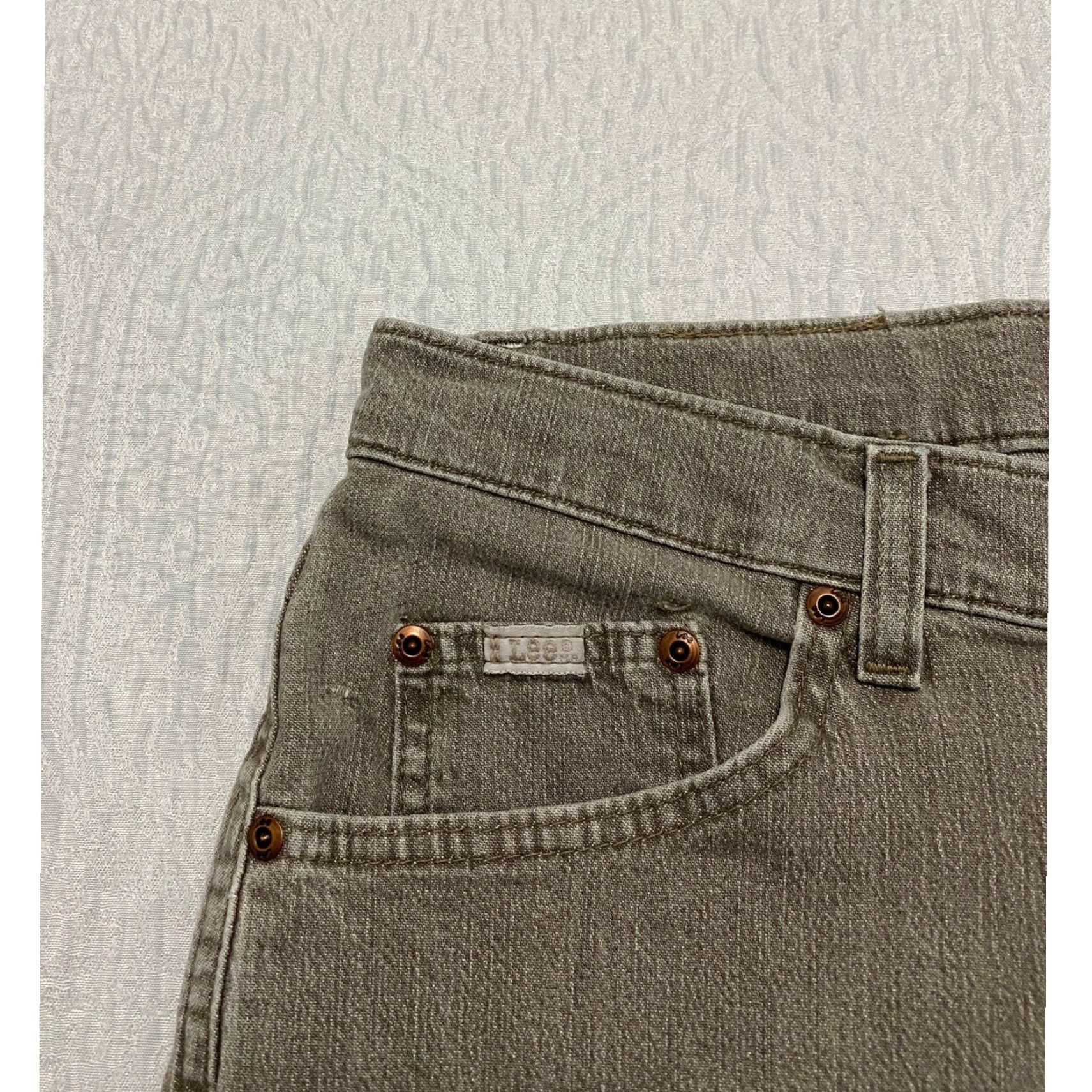 Lee VINTAGE Lee Jeans Straight Stretch Women's 10 Brown High Rise Size 32" / US 10 / IT 46 - 3 Thumbnail