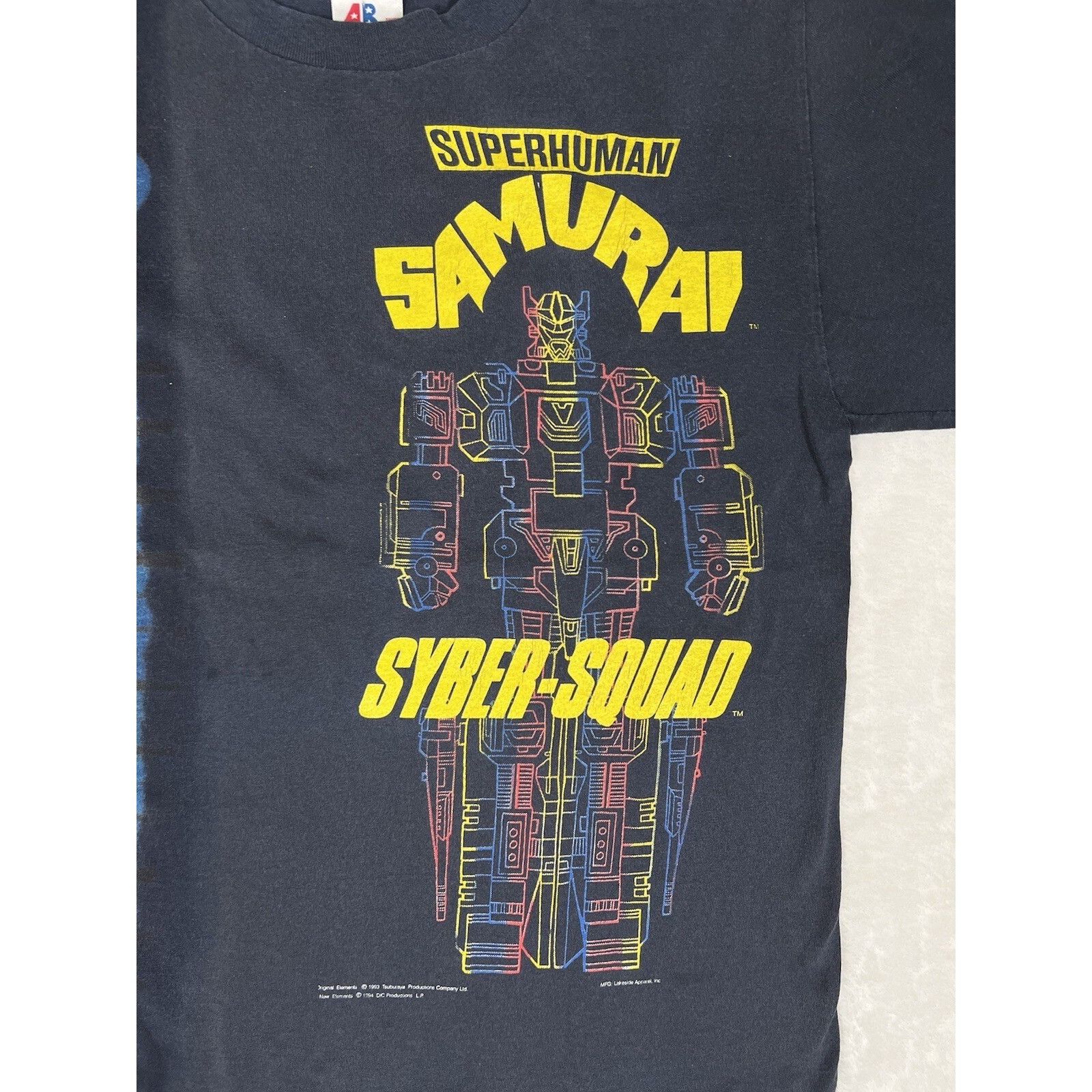 Vintage Vintage Superhuman Samurai Syber Squad T-Shirt 1993 Youth XL Size US M / EU 48-50 / 2 - 2 Thumbnail