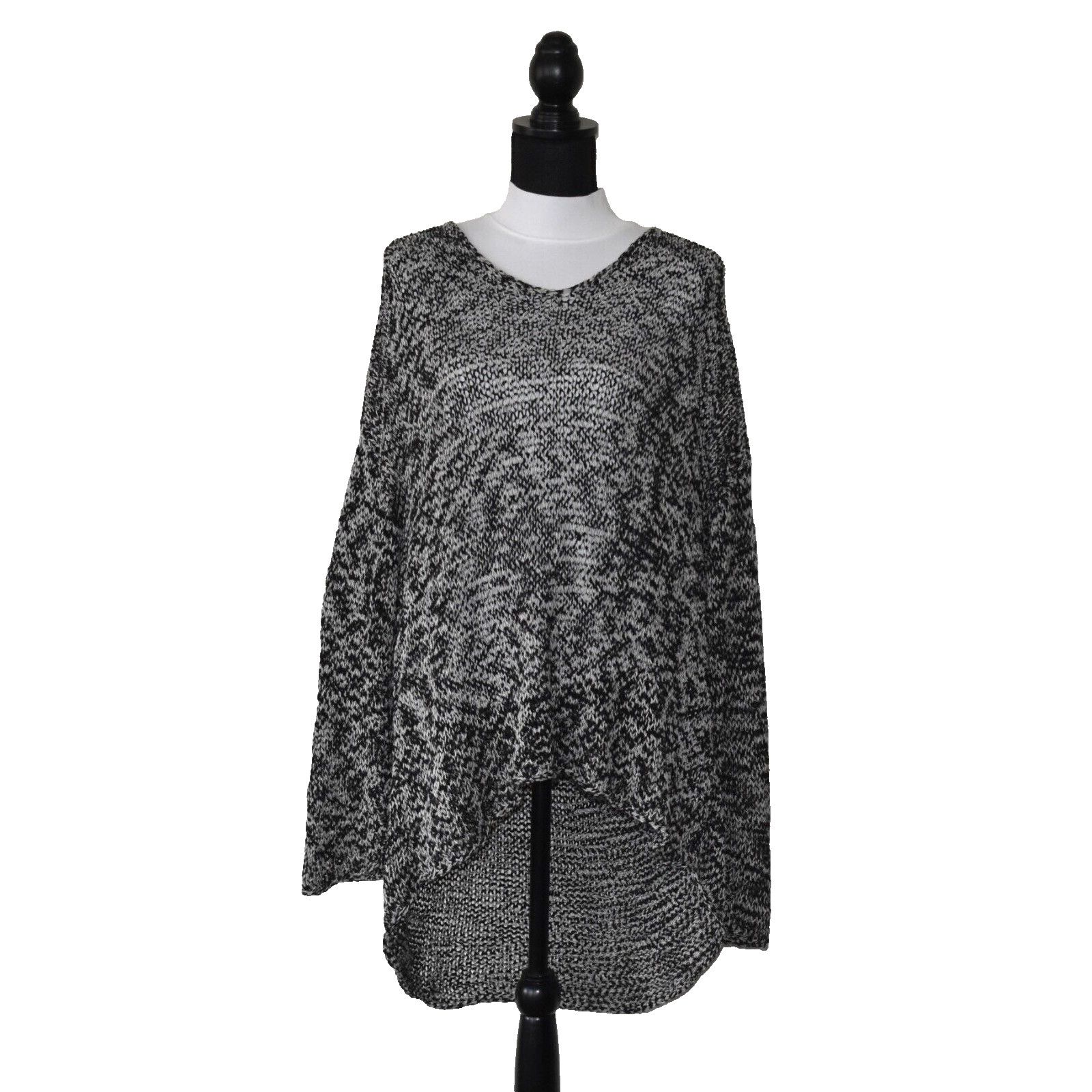 NEW EILEEN FISHER Cotton Knit Hi-Low Tunic Sweater Size XL