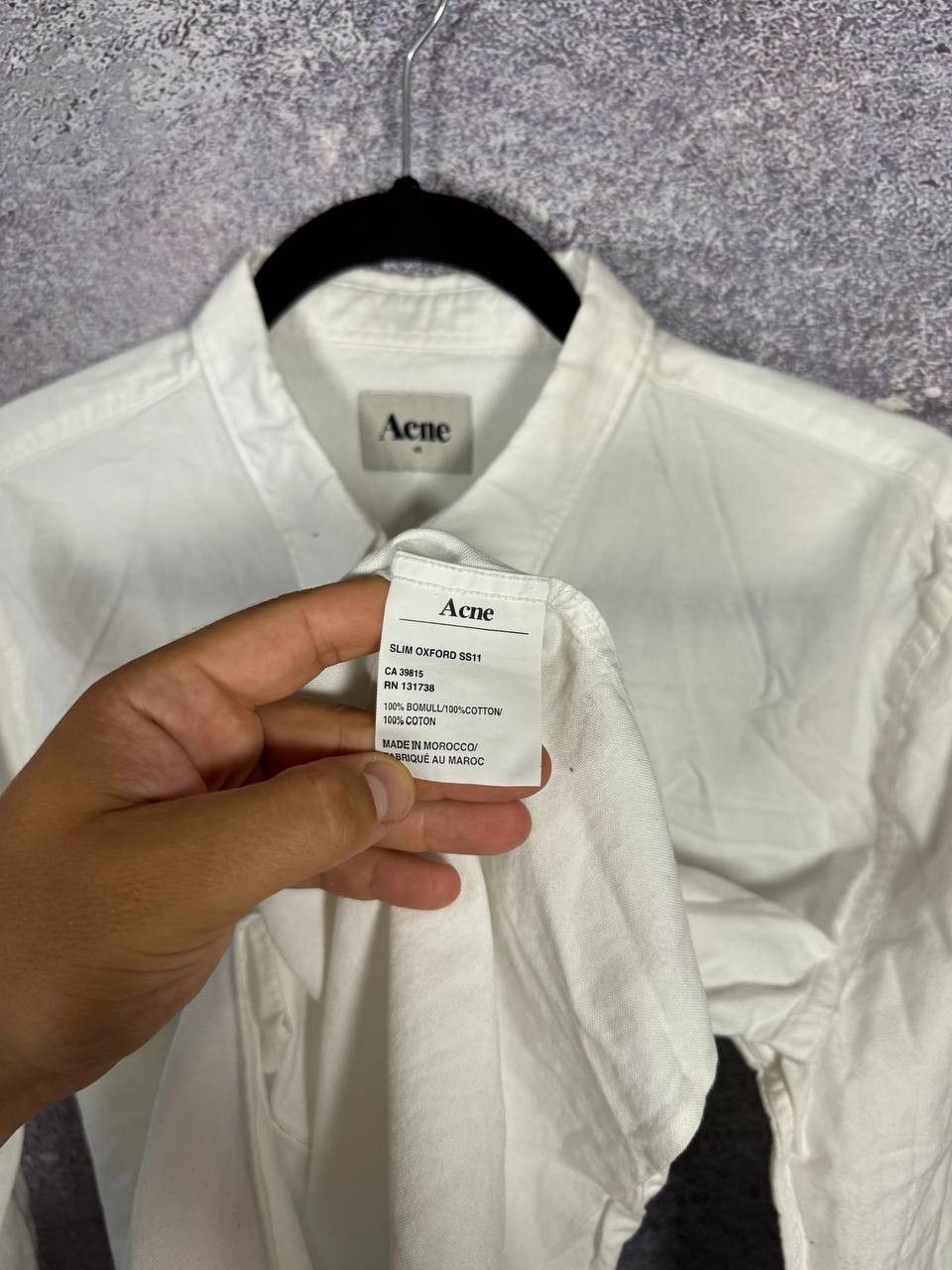 Acne Studios Acne Slim Oxford SS11 Shirt Men's 48 White Button Down Size US M / EU 48-50 / 2 - 8 Thumbnail