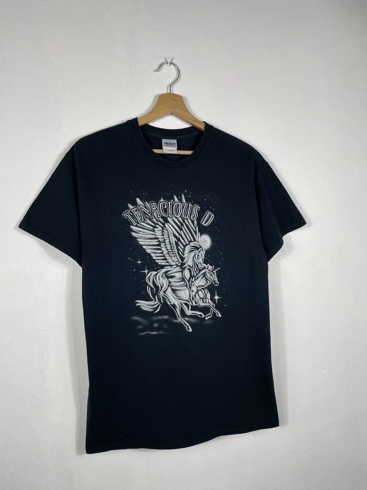 Band Tees × Vintage RETRO 00s TENACIOUS D T SHIRT TEE ROCK METAL BAND Size US M / EU 48-50 / 2 - 4 Thumbnail
