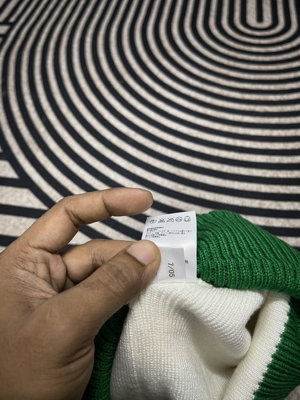 Adidas VINTAGE Y2K ADIDAS MULTICOLOUR BEANIE HAT Size ONE SIZE - 7 Thumbnail