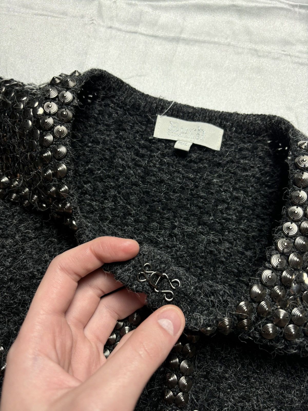 Vintage Archive vintage pullover knit cardigan chainmail Size S / US 4 / IT 40 - 11 Thumbnail
