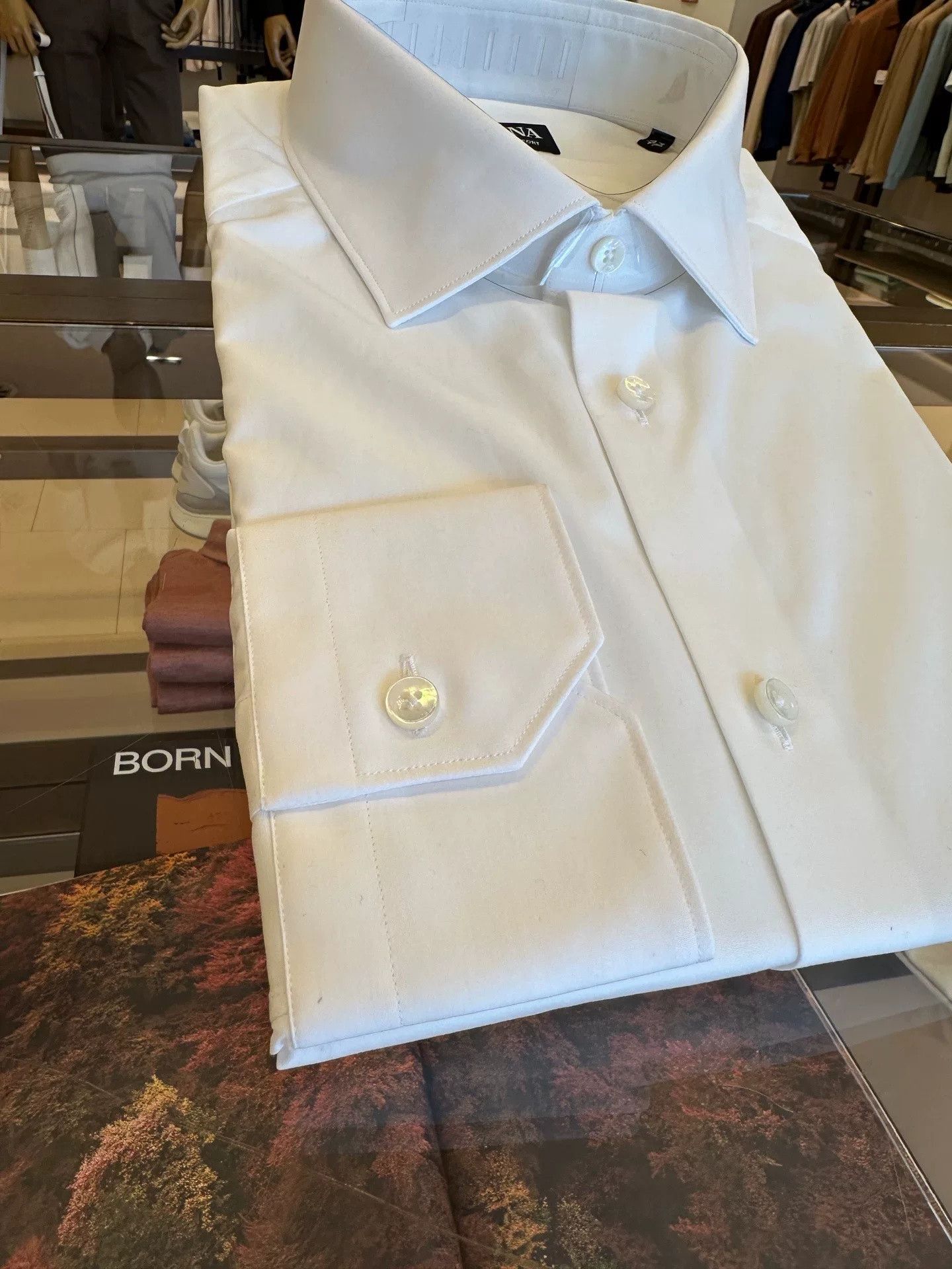 Ermenegildo Zegna Zegna Trofeo Slim Fit Long Sleeve Shirt Size US XXL / EU 58 / 5 - 3 Thumbnail
