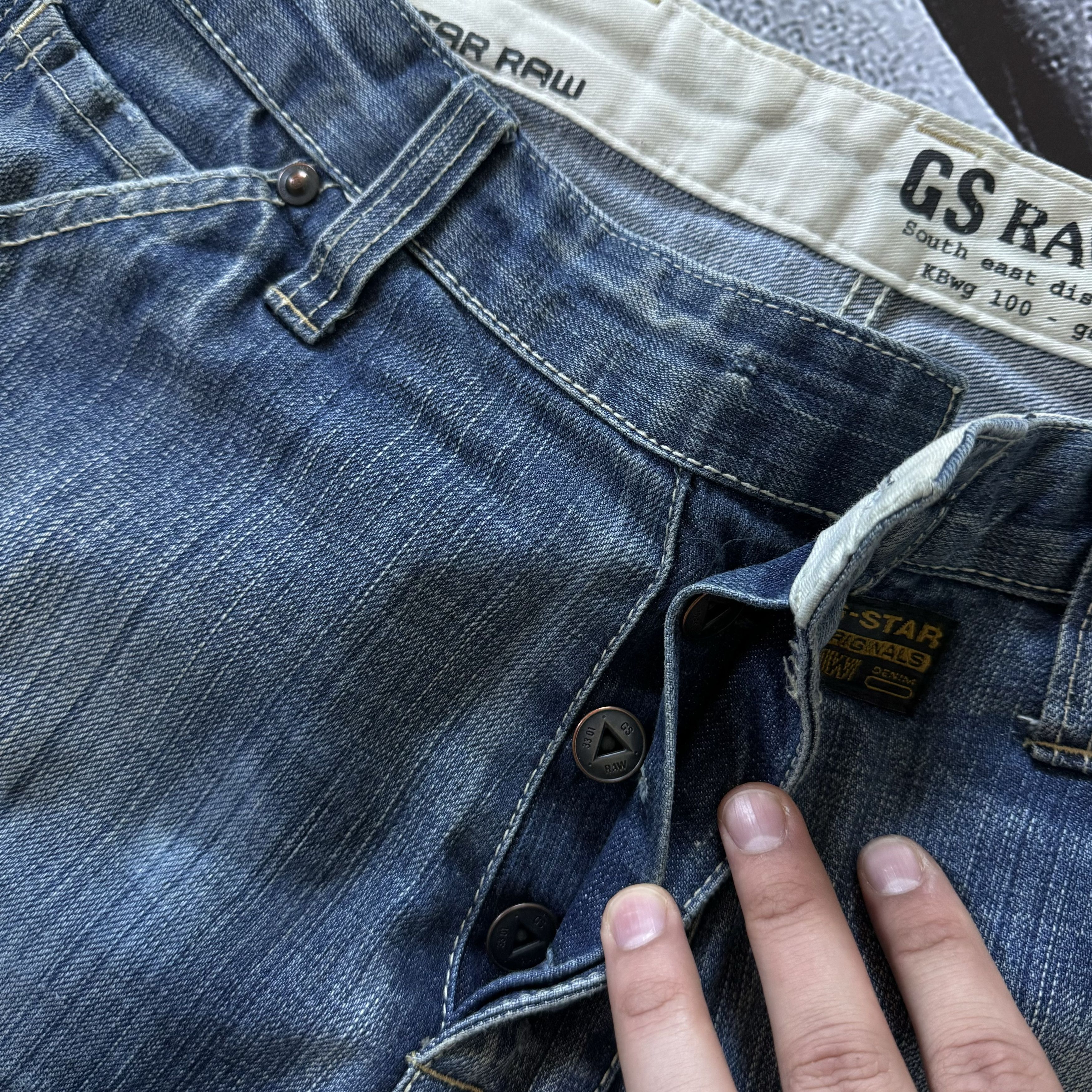 G STAR RAW NEW TRASH ELWOOD BAGGY JEANS FADED