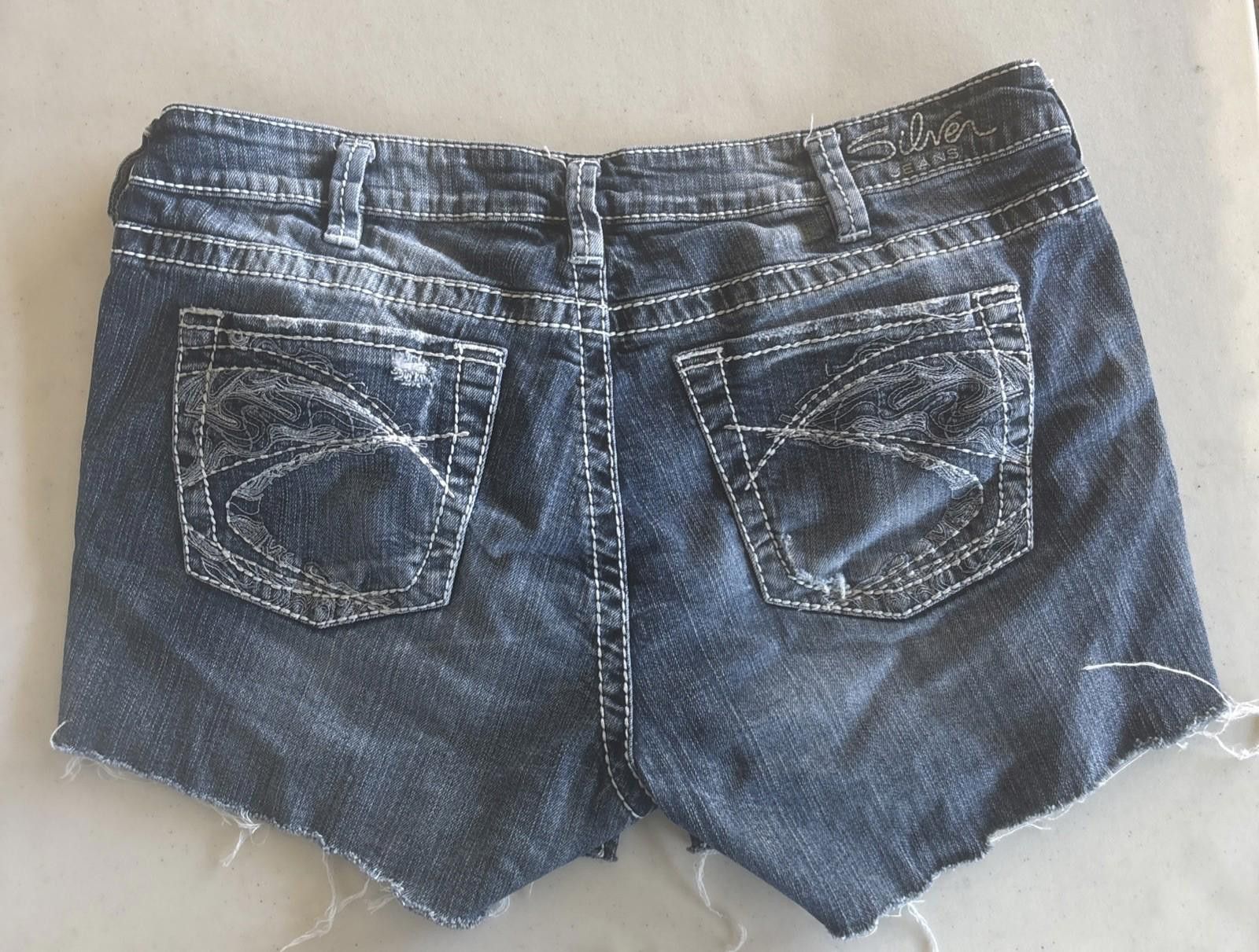 Silver Jeans Co. Silver Jeans Cut Off Denim Jean Shorts Womens Small Blue Size 28" / US 6 / IT 42 - 6 Thumbnail