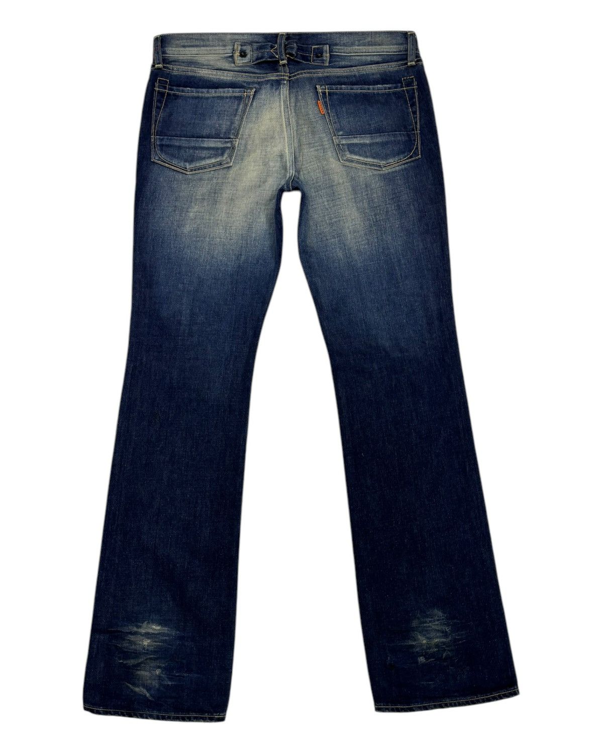 If Six Was Nine 💥Y2K Rodeo Made In Japan Rockstar Distressed Denim Jeans Size US 33 - 8 Thumbnail