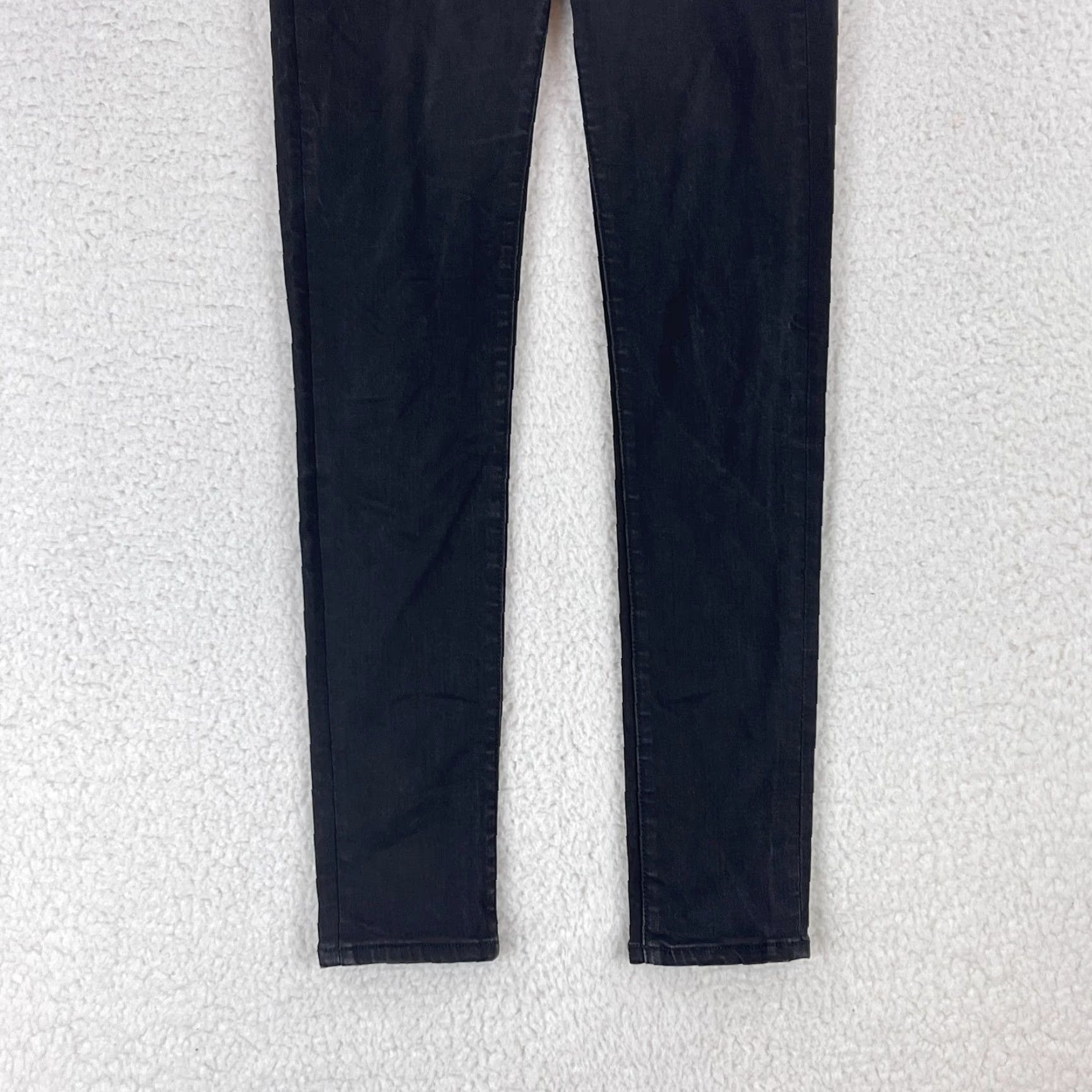 Veronica Beard VERONICA BEARD Debbie Skinny High-Rise Jeans Womens Size 25 Black Denim Mid-Rise Jeans Size 42" / US 20 - 3 Thumbnail
