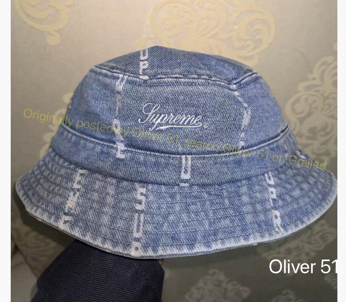 Supreme Supreme denim bucket hat | Grailed
