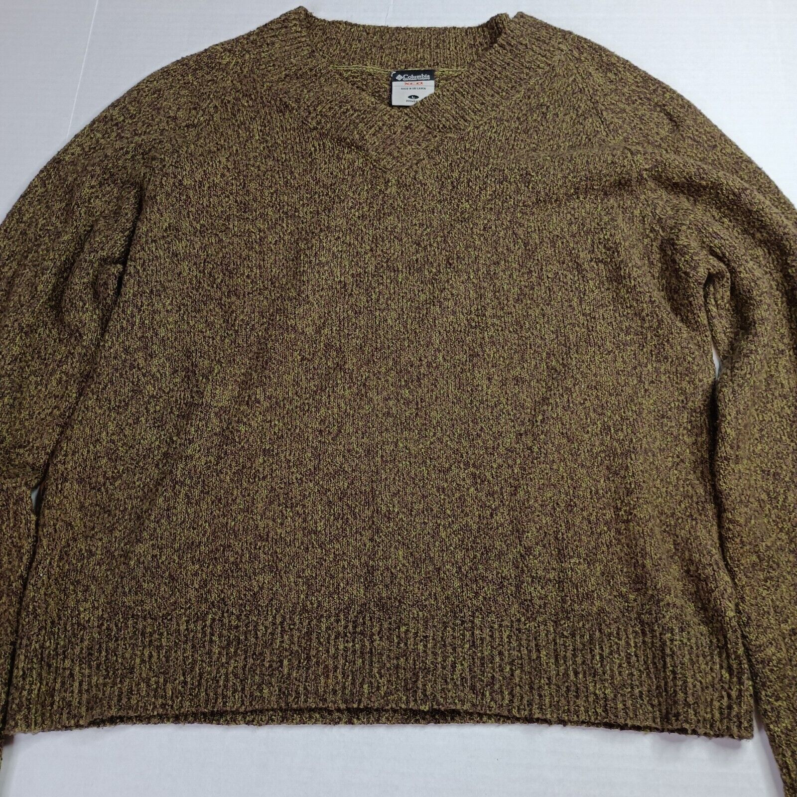 Columbia Columbia XCO Cotton Blend V Neck Sweater Women's L Green Size L / US 10 / IT 46 - 2 Thumbnail