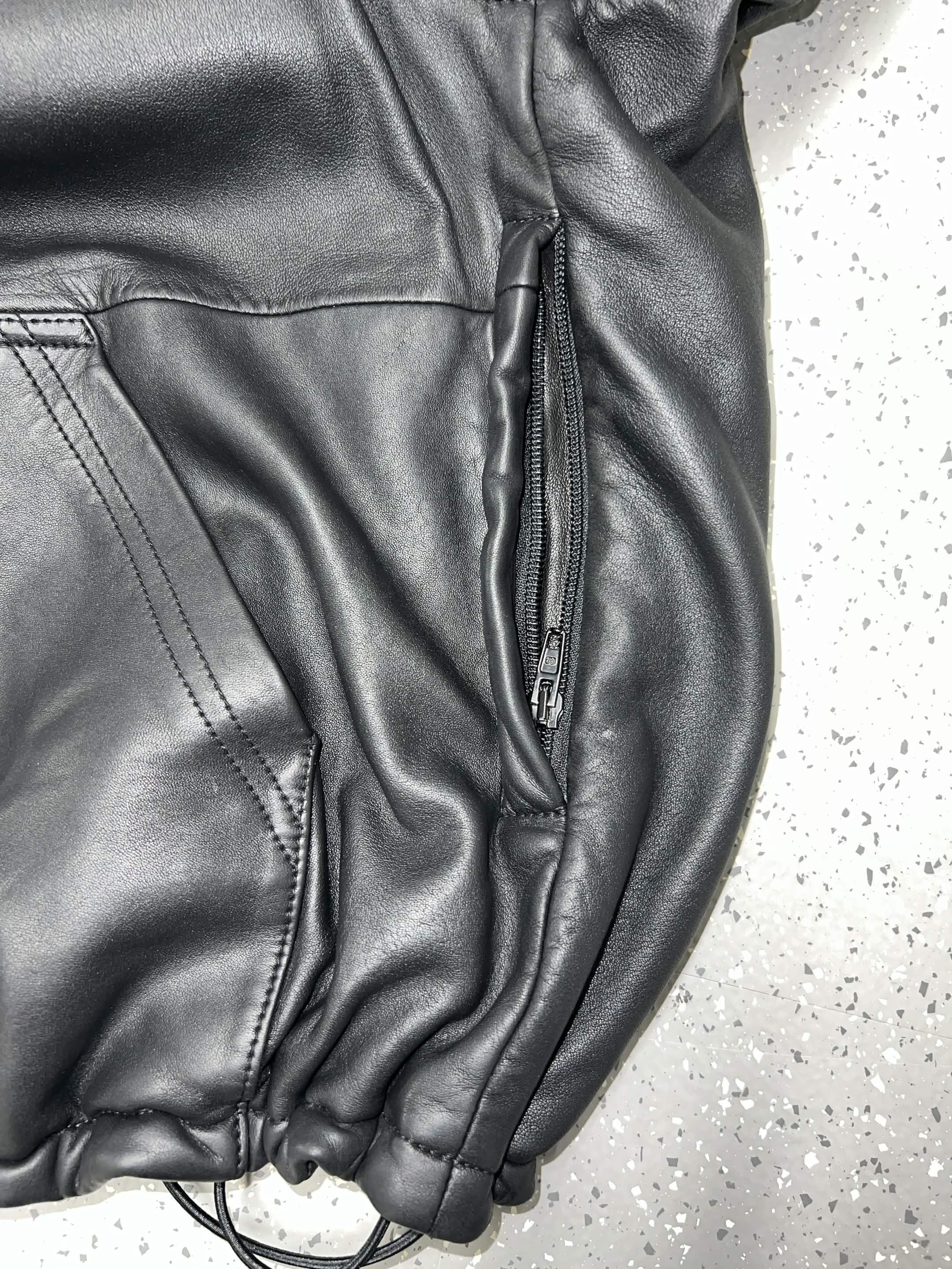 Balenciaga Balenciaga Leather Hoodie (Denma) Size US M / EU 48-50 / 2 - 3 Thumbnail