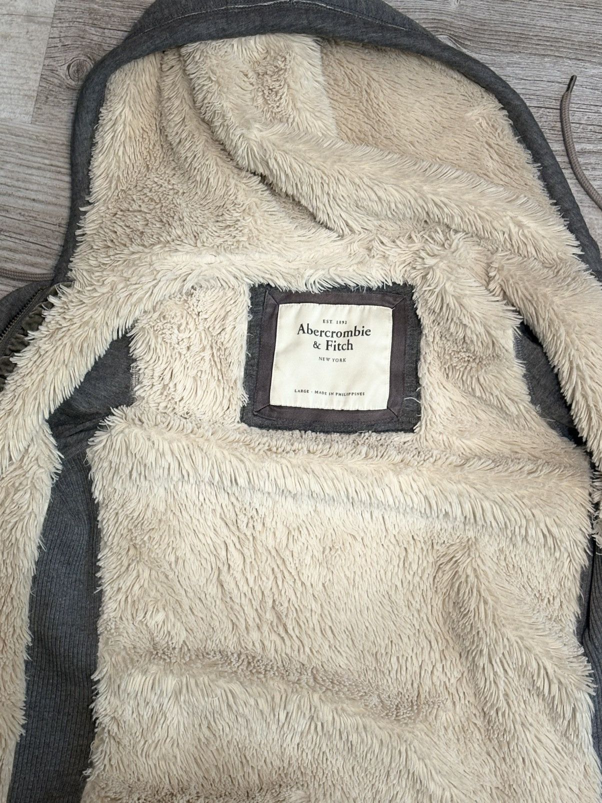 Abercrombie & Fitch A&Fitch Y2K Yeti zip up Size US L / EU 52-54 / 3 - 2 Thumbnail