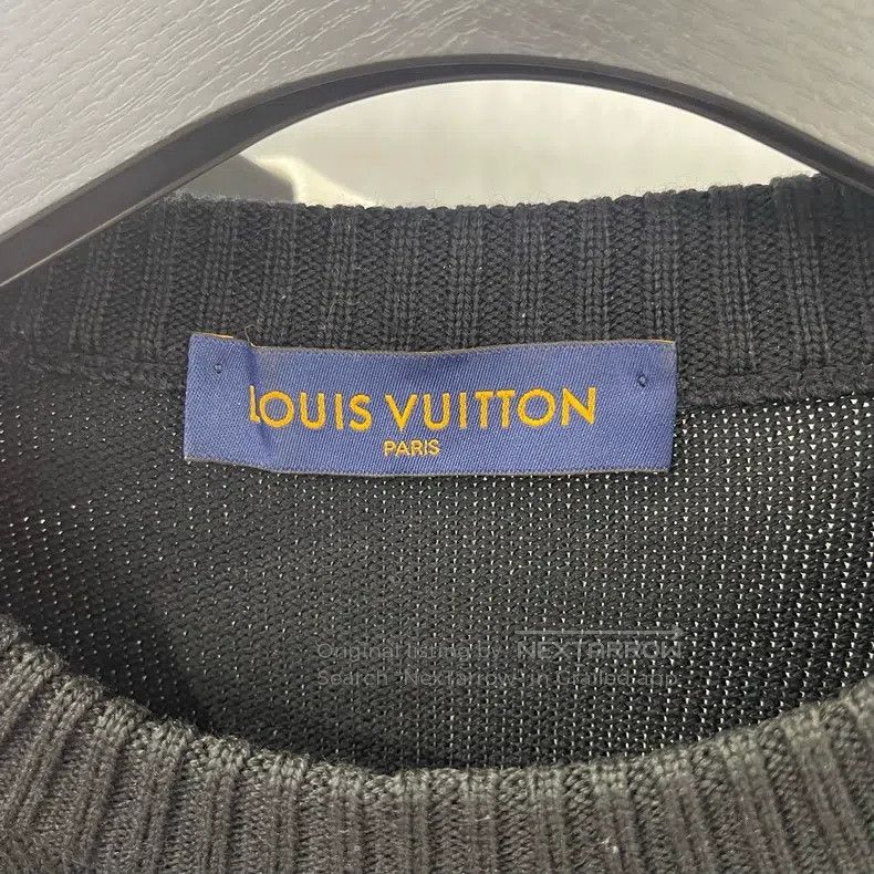 Louis Vuitton Louis Vuitton Three-color patchwork logo sweater Size US XL / EU 56 / 4 - 3 Thumbnail