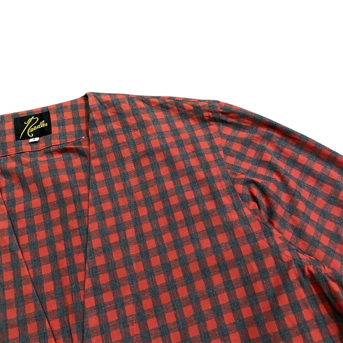 Needles ‼️LAST DROP‼️Needles Longline Gingham Cardigan Collarless Red Size US S / EU 44-46 / 1 - 12 Thumbnail