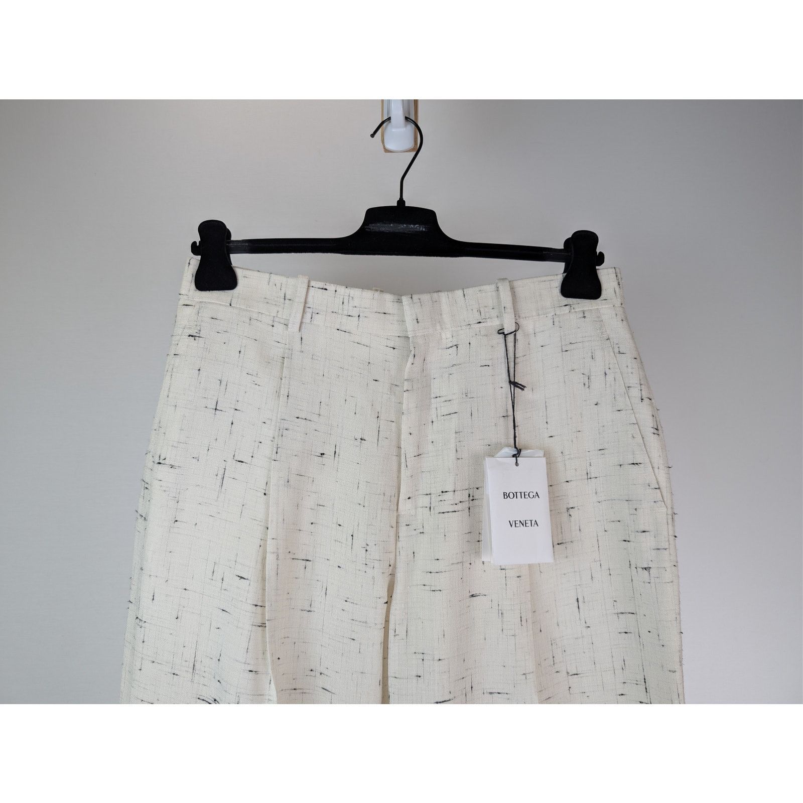 Bottega Veneta o1rshd1 Light Criss Cross Viscose Silk Trousers Pants Dove Size US 32 / EU 48 - 3 Thumbnail