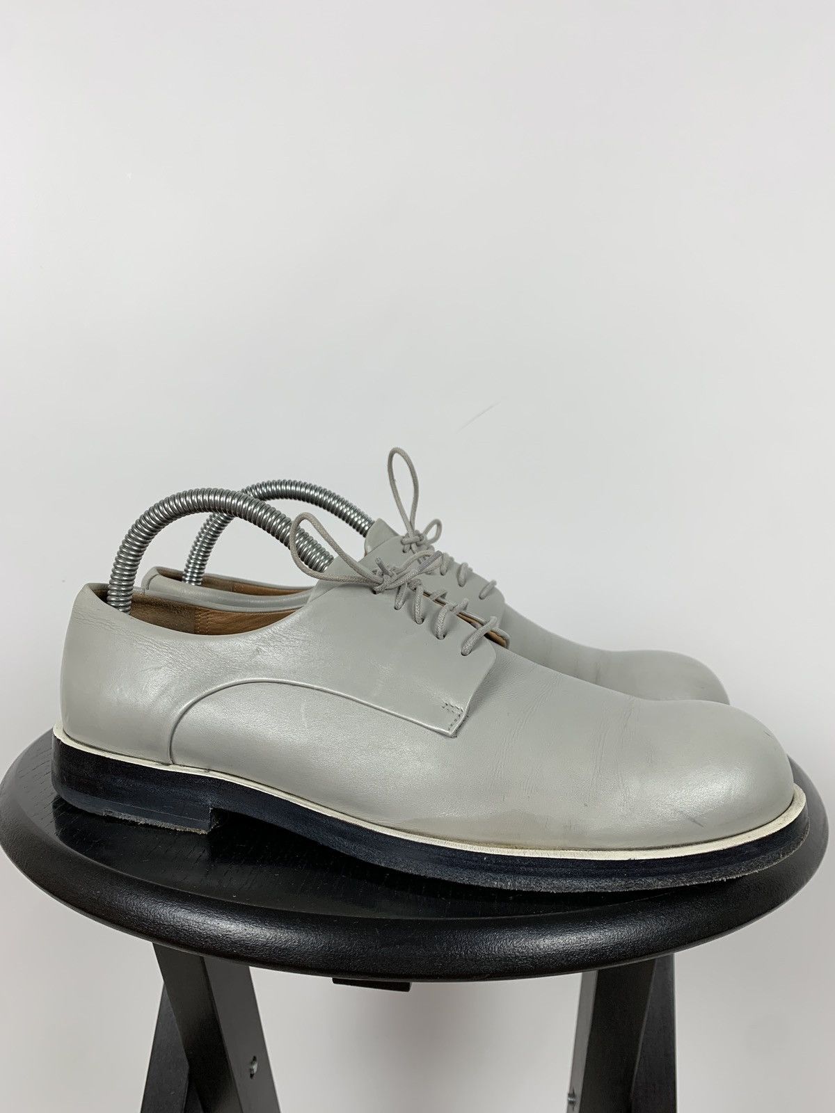 Jil Sander Jil Sander Grey Leather Derby Shoes Size US 9 / IT 39 - 3 Thumbnail