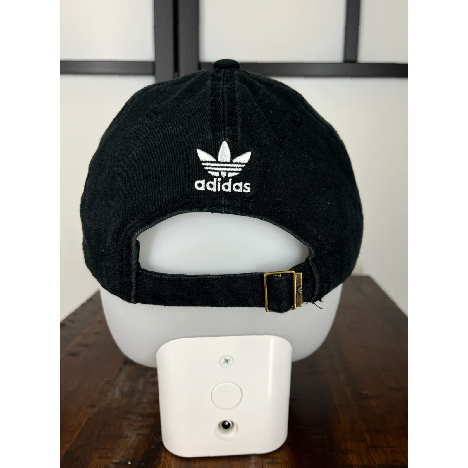 Adidas Adidas Hat Cap Adjustable One Size Black Cotton Twill Embroidered Trefoil Baseball Cap Mens Hat Size ONE SIZE - 6 Thumbnail